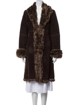 Marvin Richards Leather Faux Fur Coat