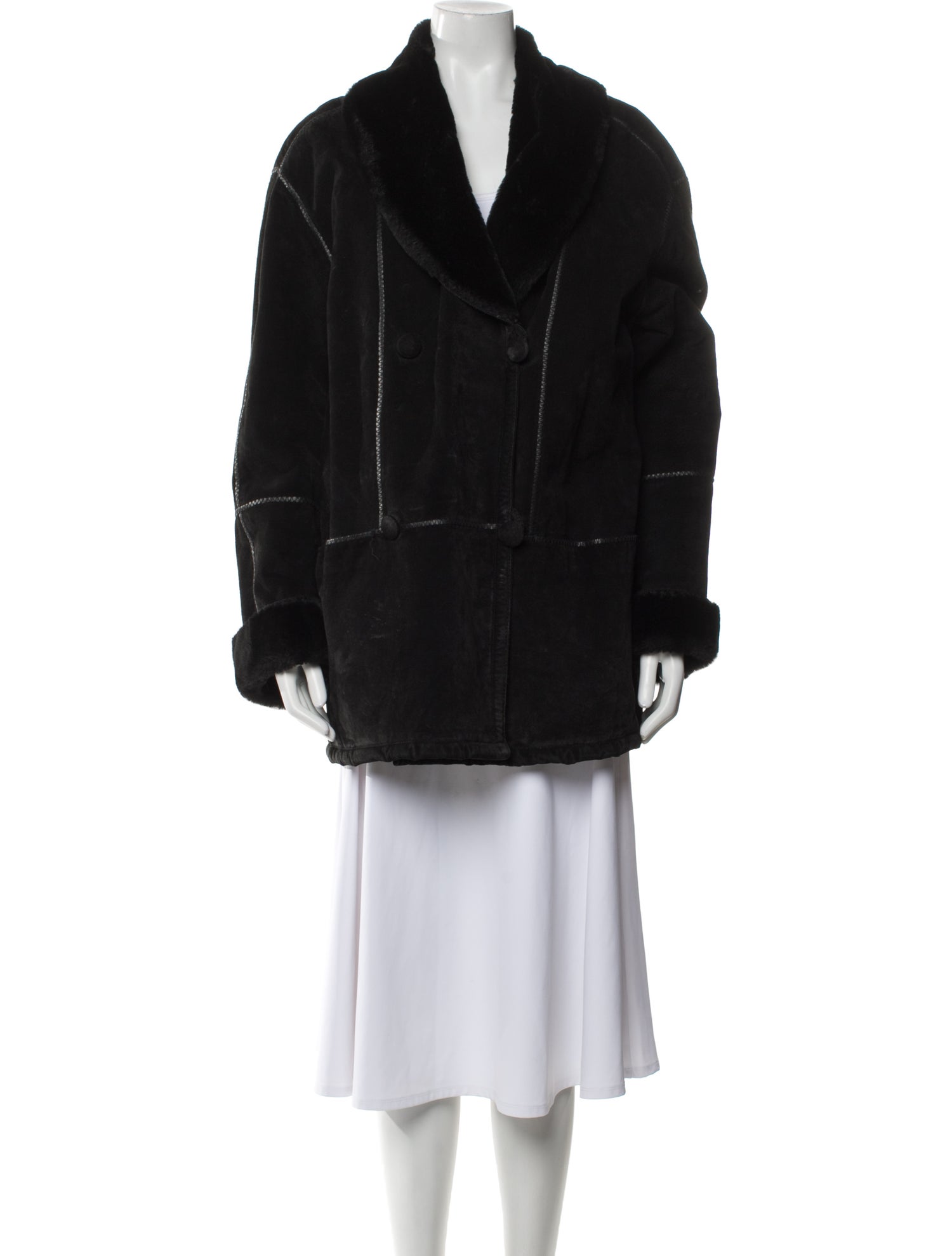 Marvin Richards Shearling Faux Fur Coat