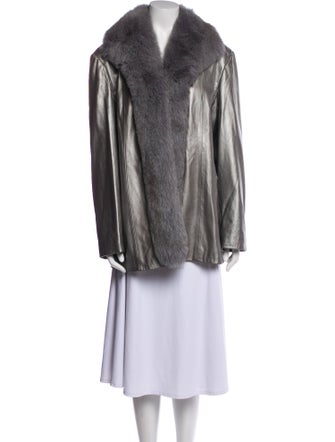 Marvin Richards Leather Fur Coat