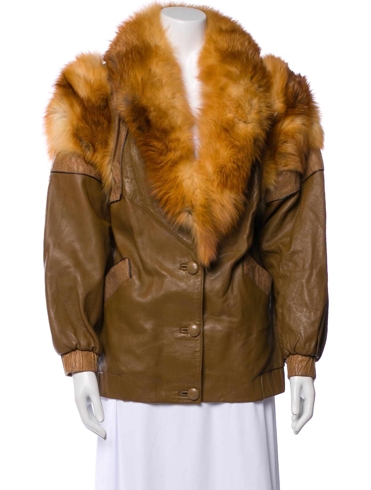 Marvin Richards Vintage Leather Fur Jacket