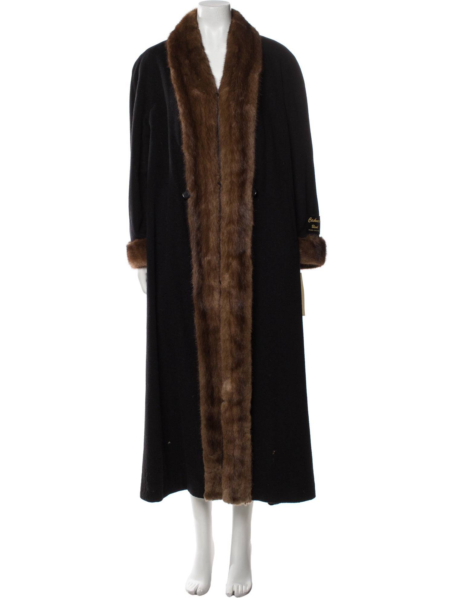 Marvin Richards Vintage Wool Faux Fur Coat