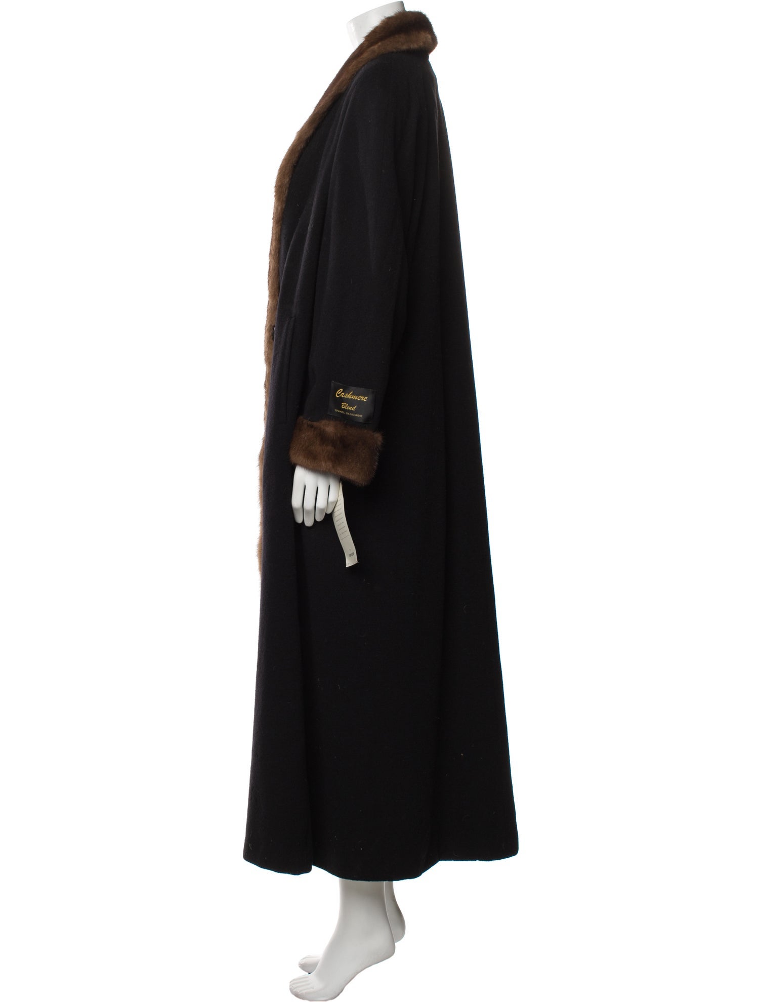 Marvin Richards Vintage Wool Faux Fur Coat