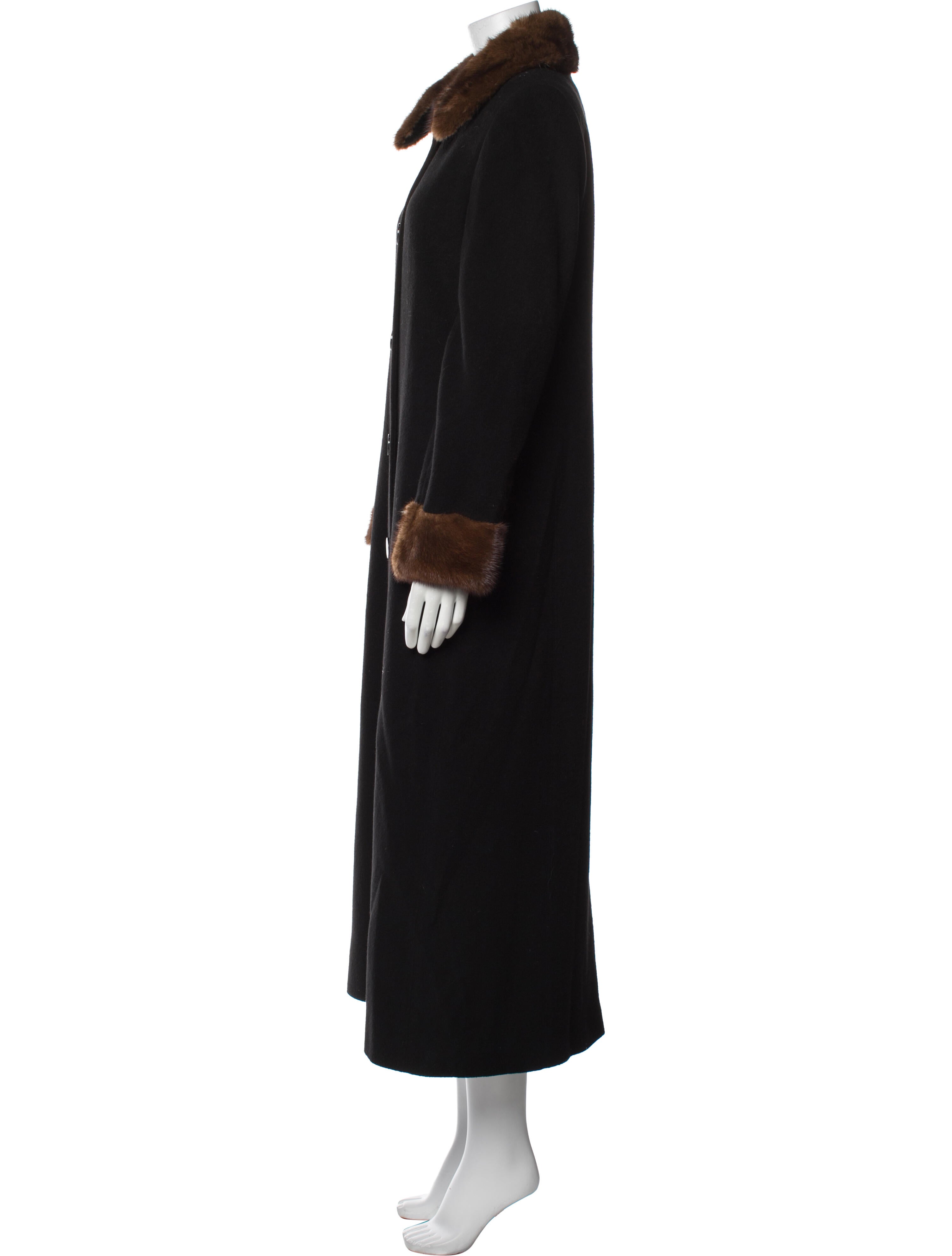 Marvin Richards Wool Faux Fur Coat