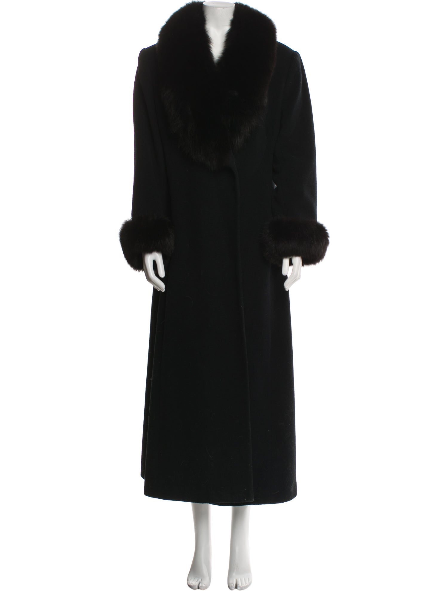 Marvin Richards Lambswool Faux Fur Coat