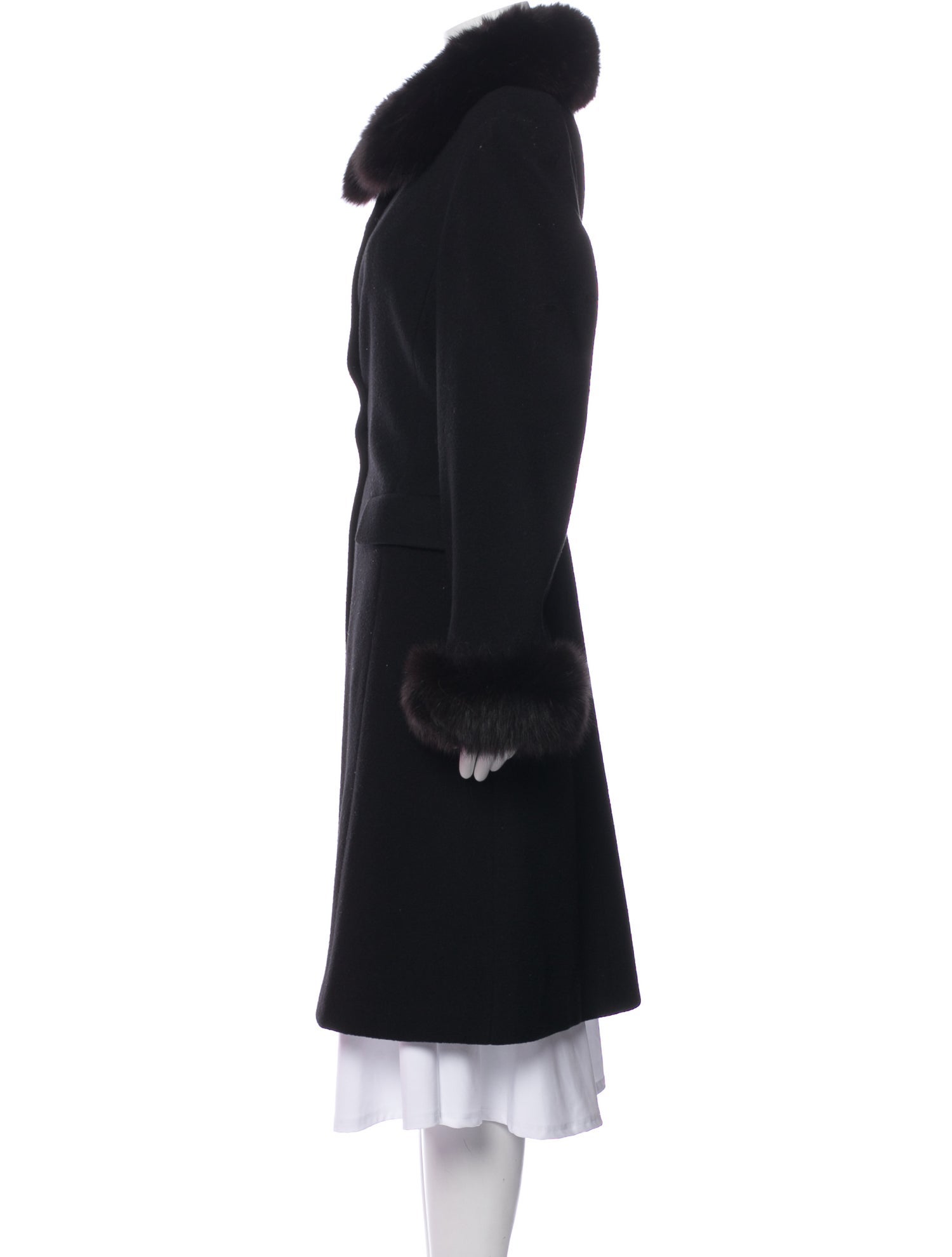 Marvin Richards Lambswool Faux Fur Coat