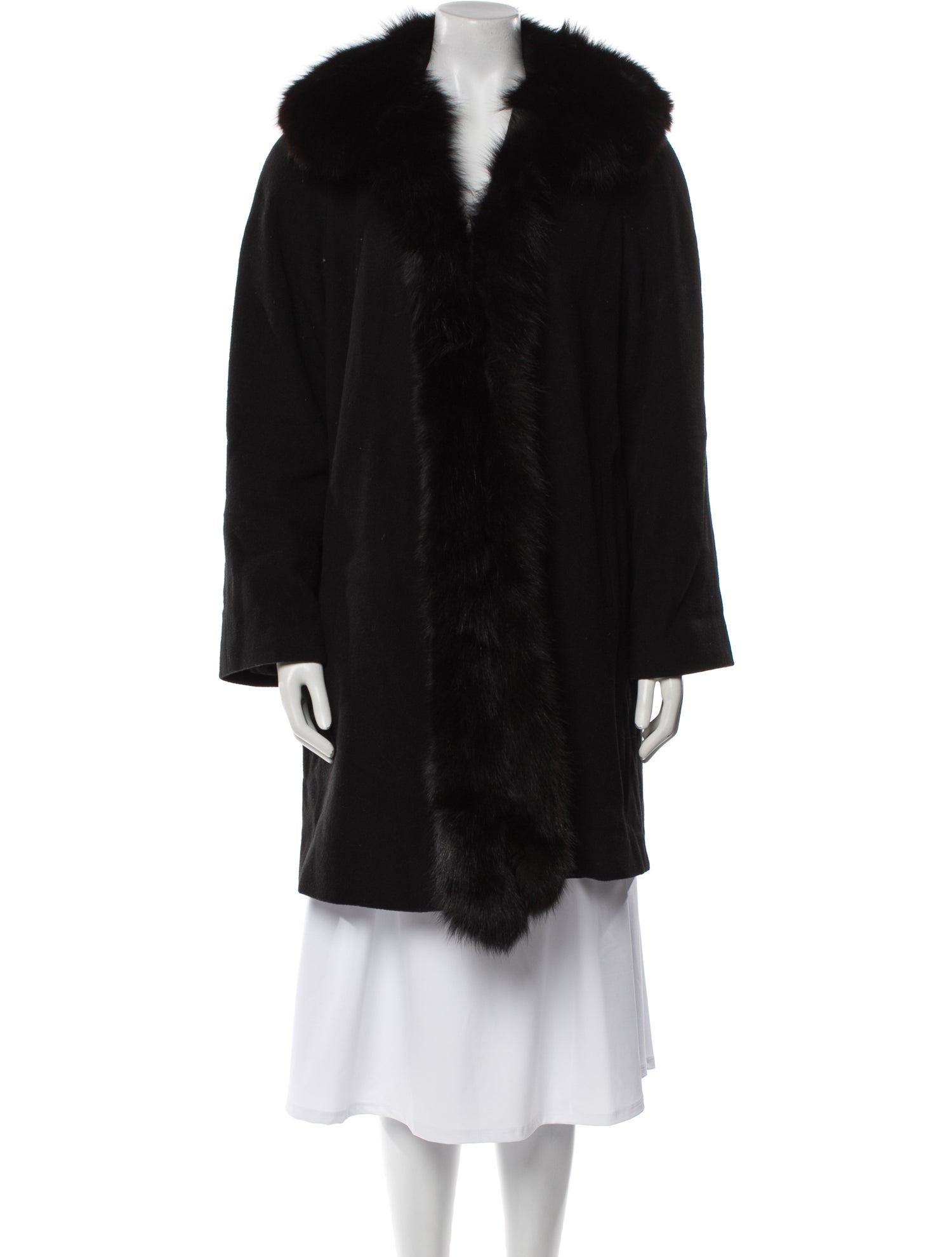 Marvin Richards Lambswool Faux Fur Coat