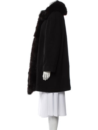 Marvin Richards Lambswool Faux Fur Coat