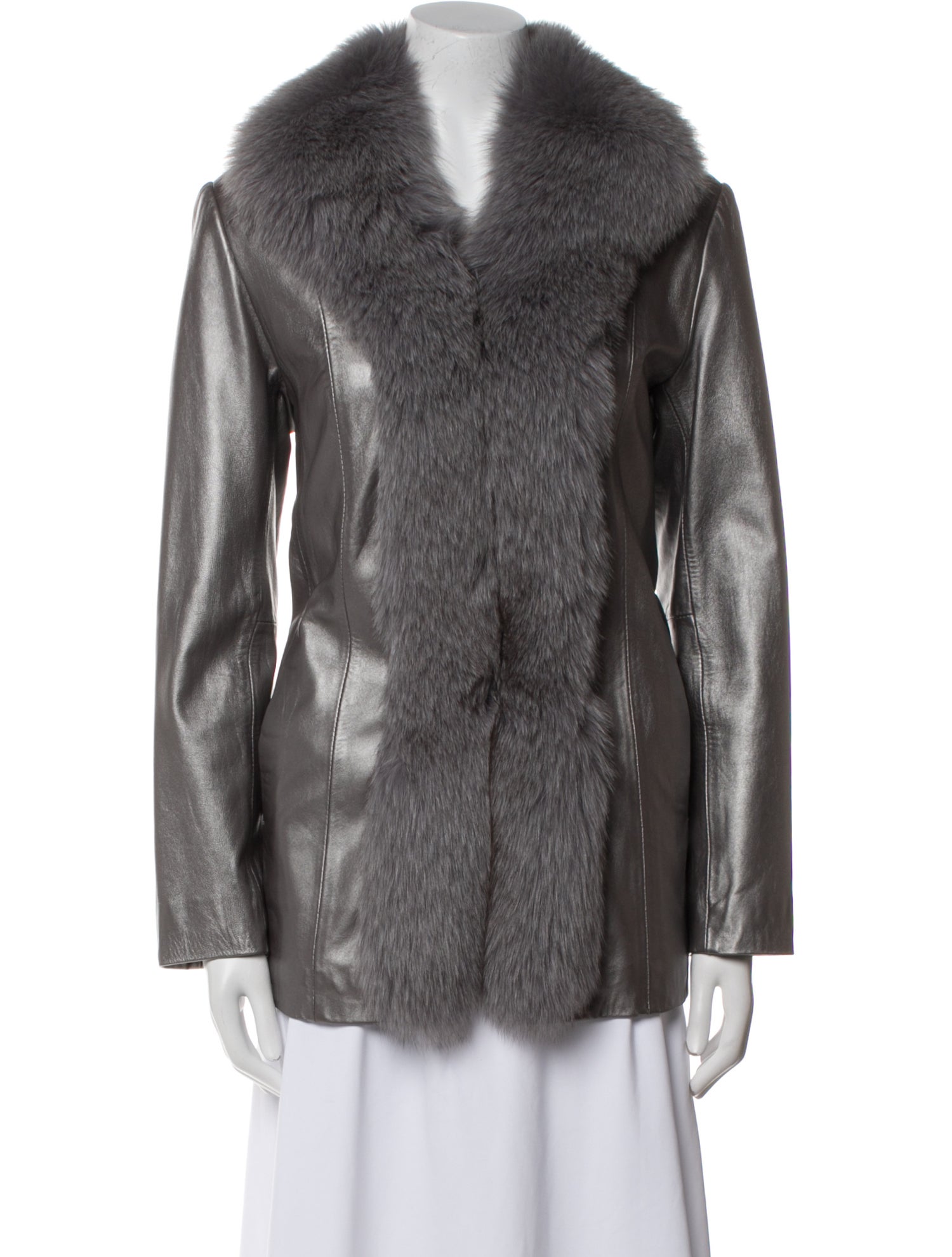 Marvin Richards Leather Fur Coat