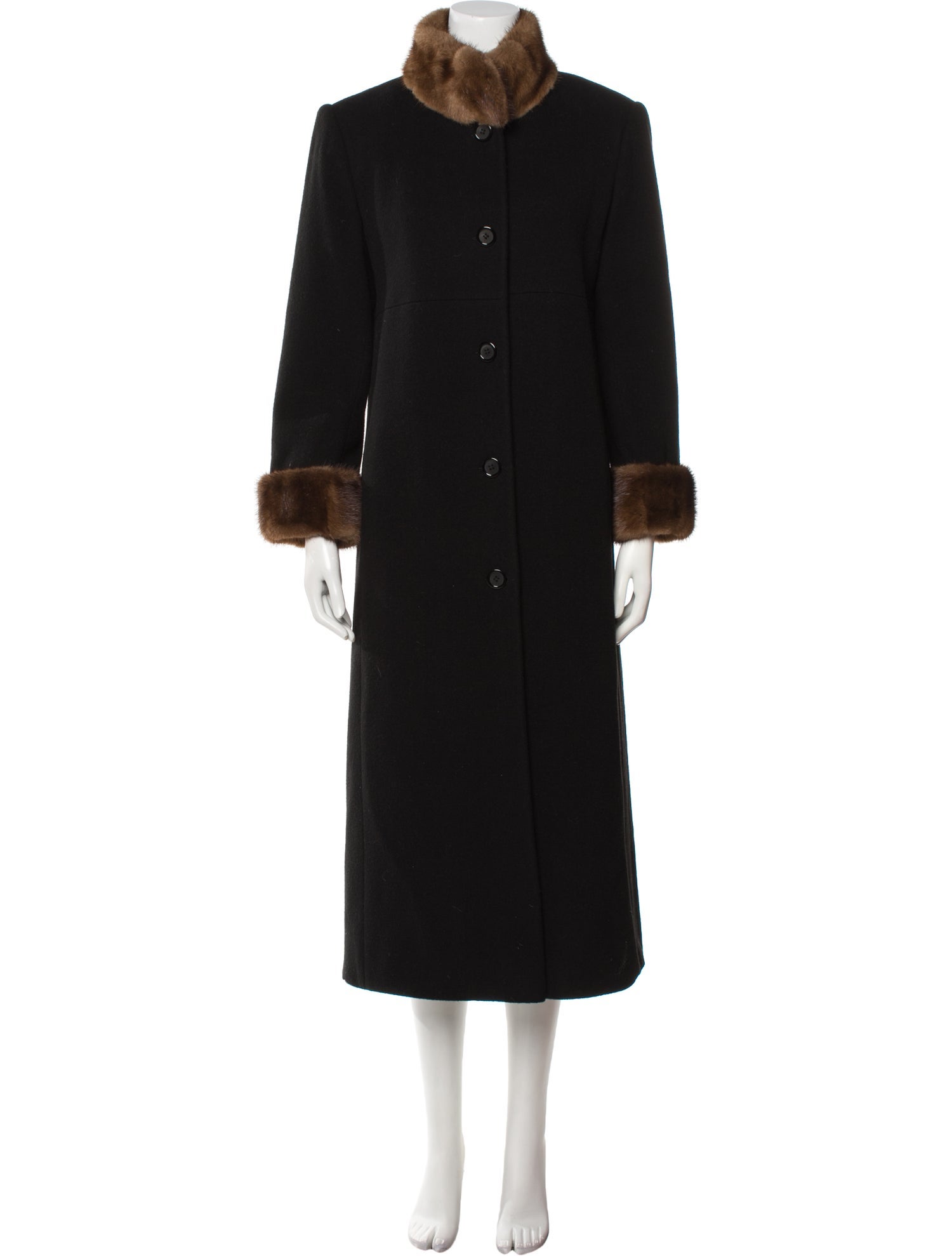Marvin Richards Lambswool Faux Fur Coat