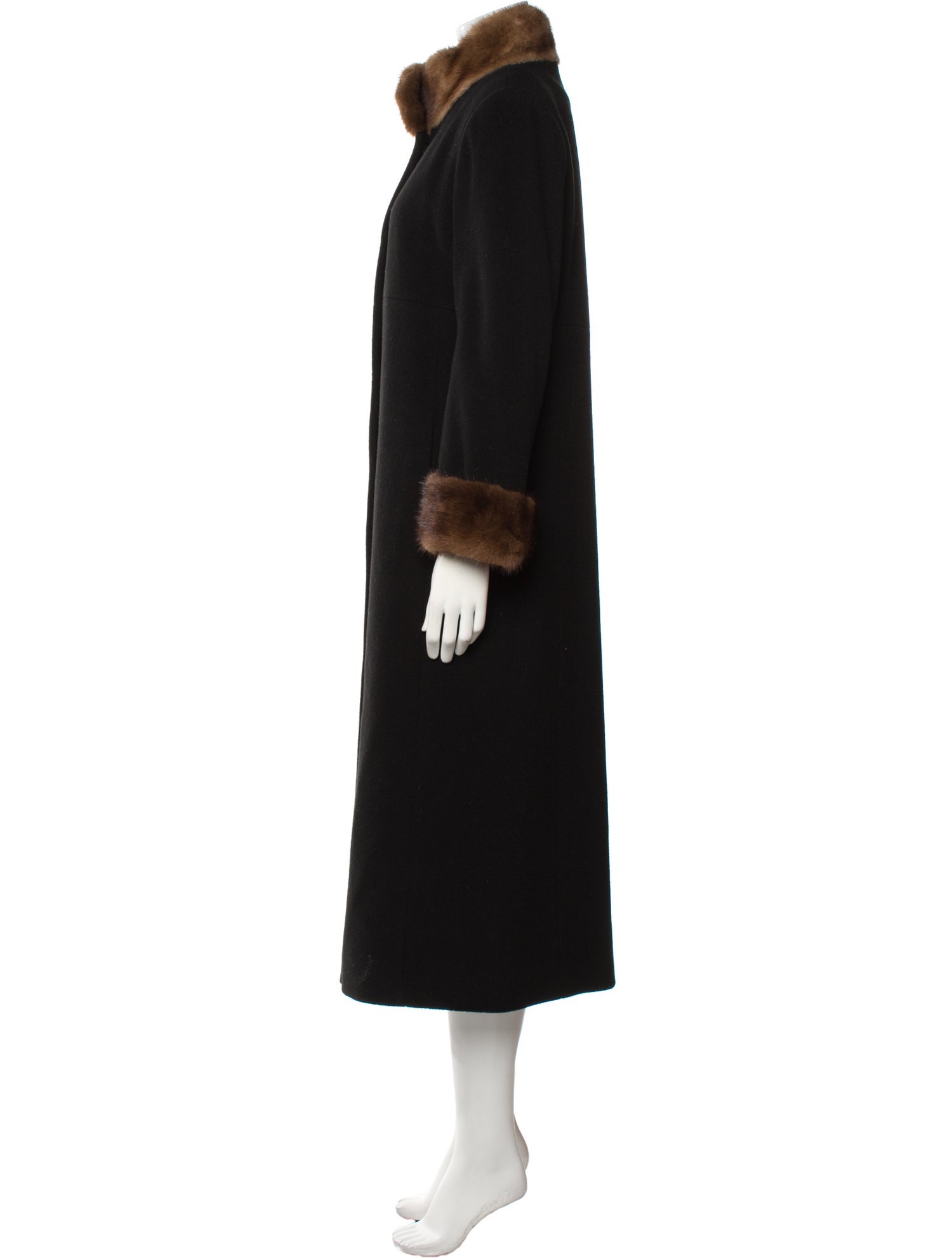 Marvin Richards Lambswool Faux Fur Coat
