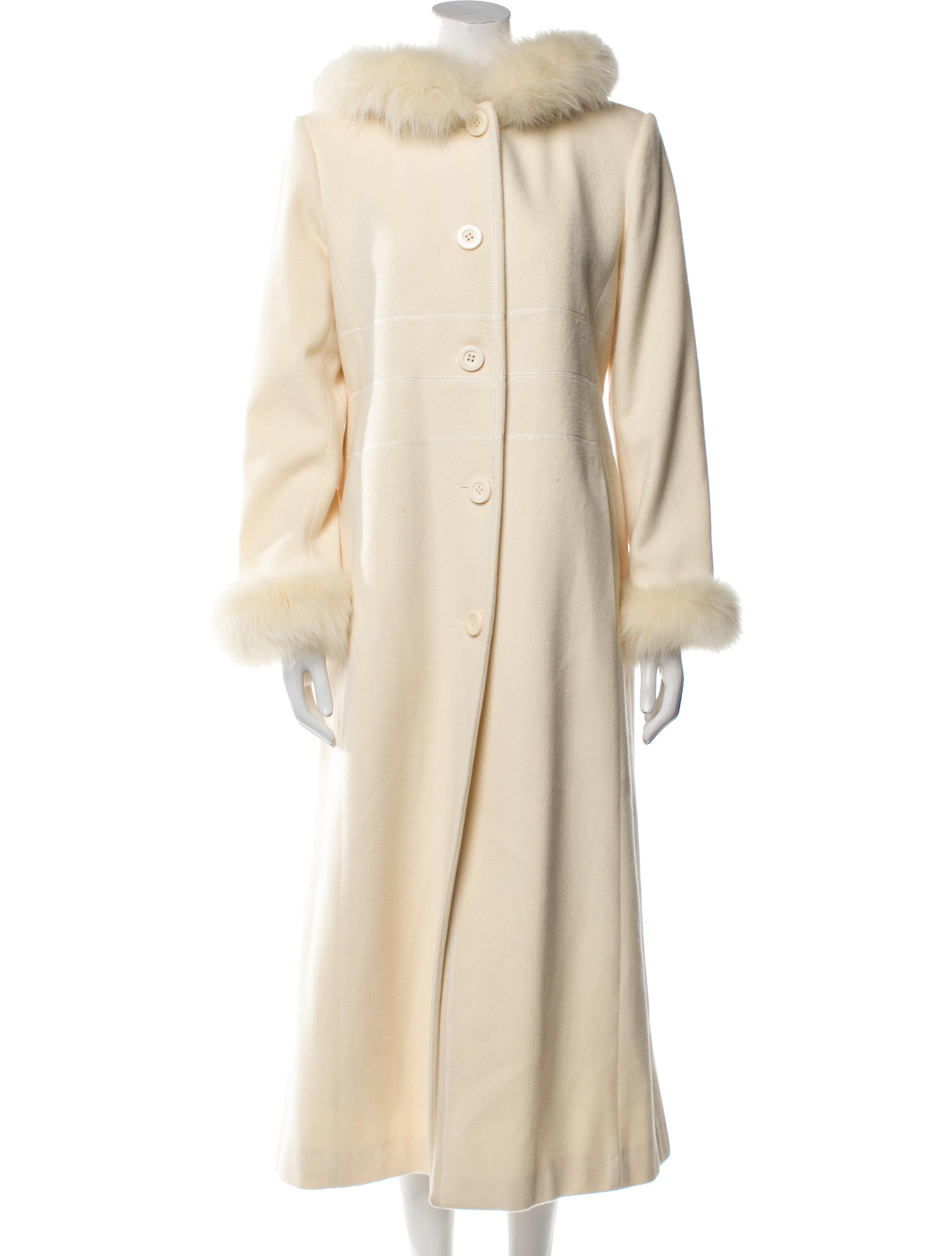 Marvin Richards Vintage Lambswool Faux Fur Coat