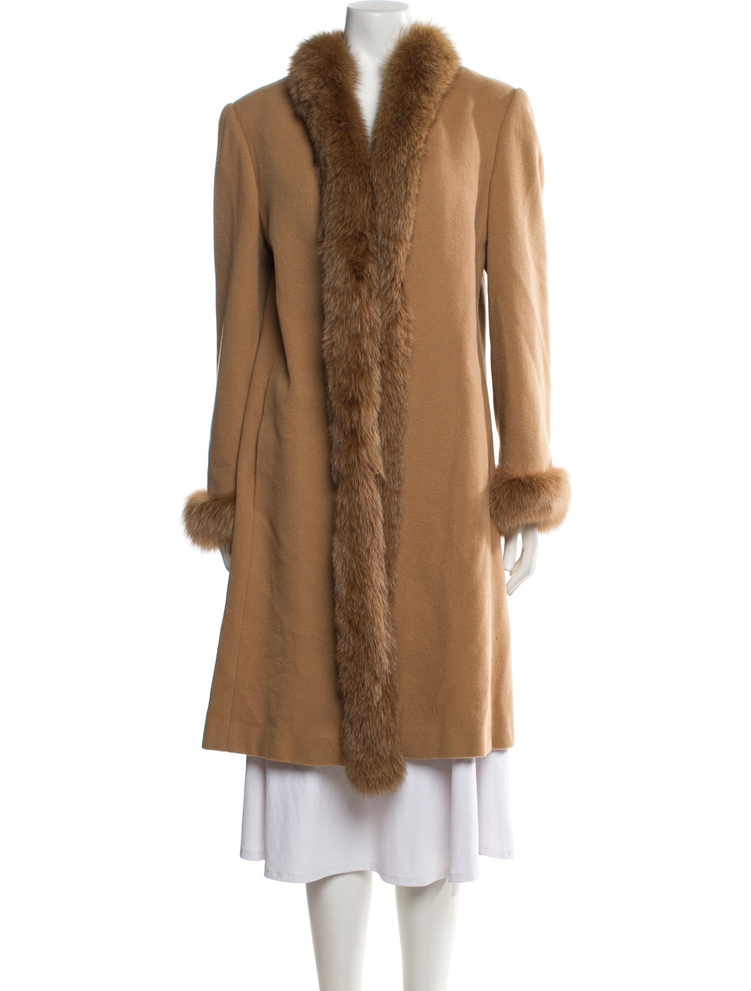 Marvin Richards Lambswool Faux Fur Coat