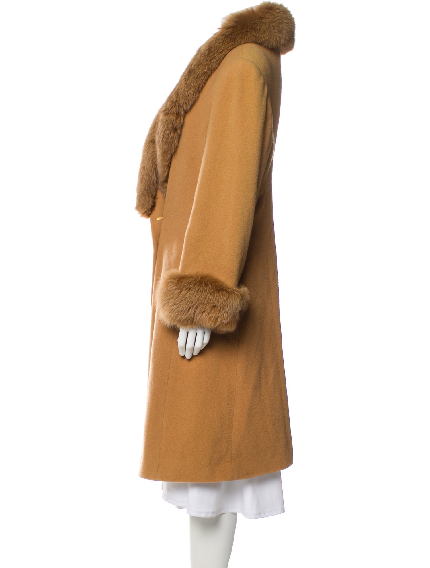 Marvin Richards Lambswool Faux Fur Coat