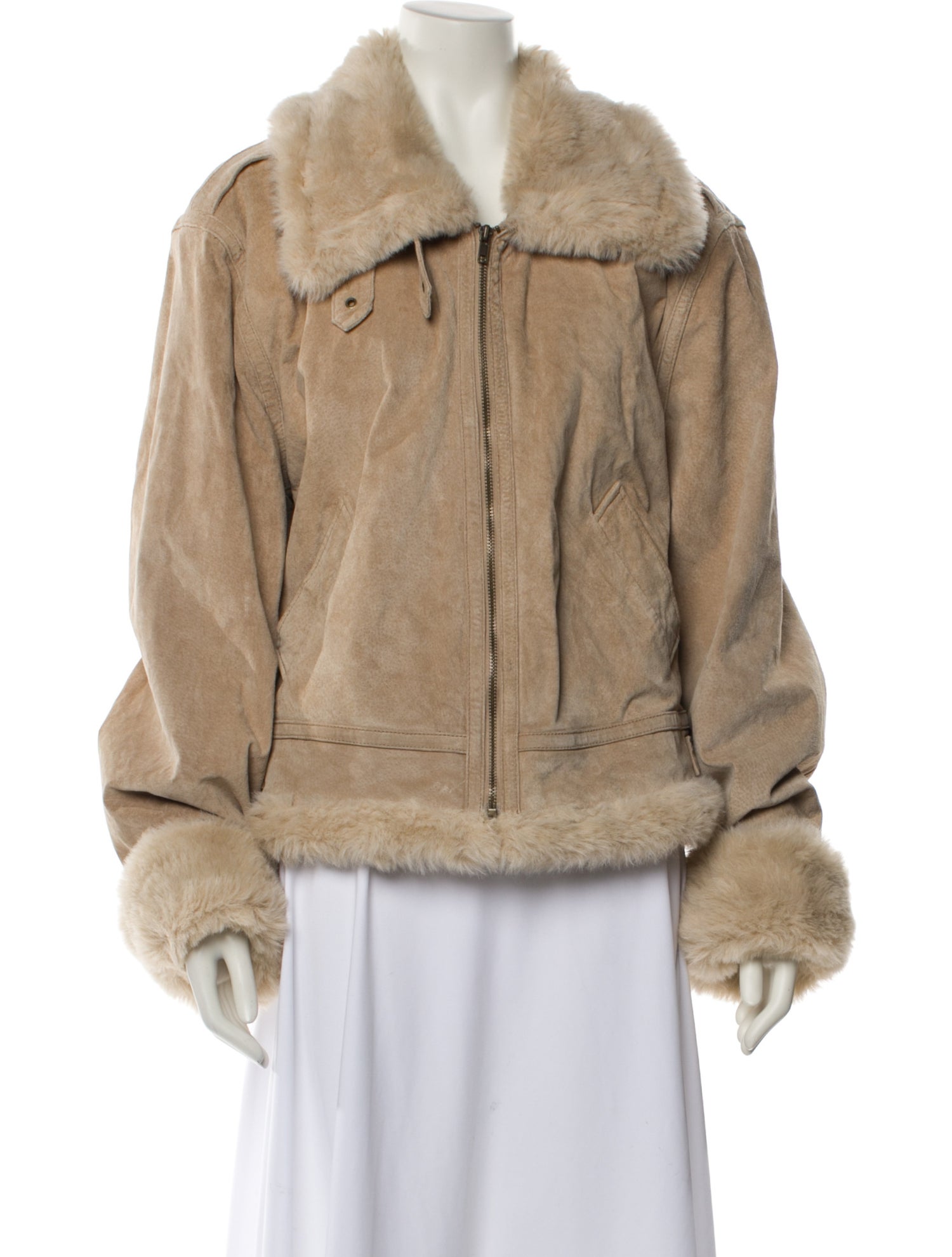 Marvin Richards Leather Faux Fur Jacket