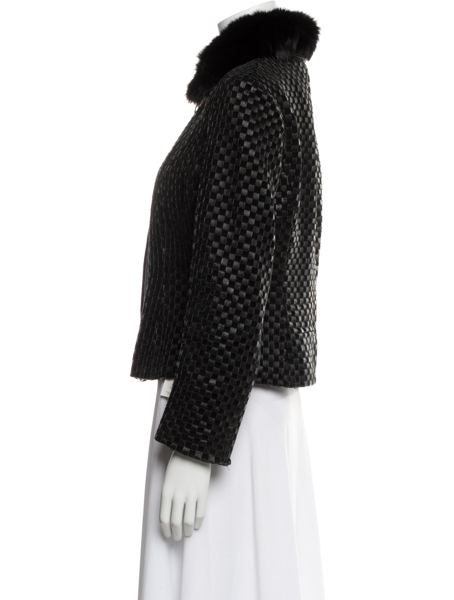 Marvin Richards Leather Printed Fur Jacket