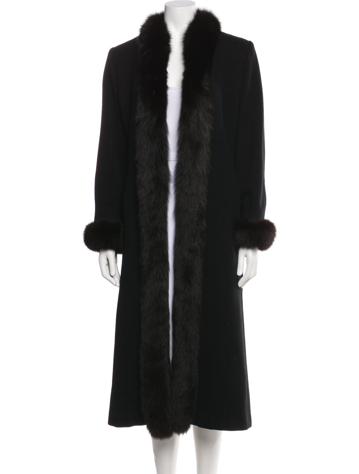 Marvin Richards Lambswool Faux Fur Coat