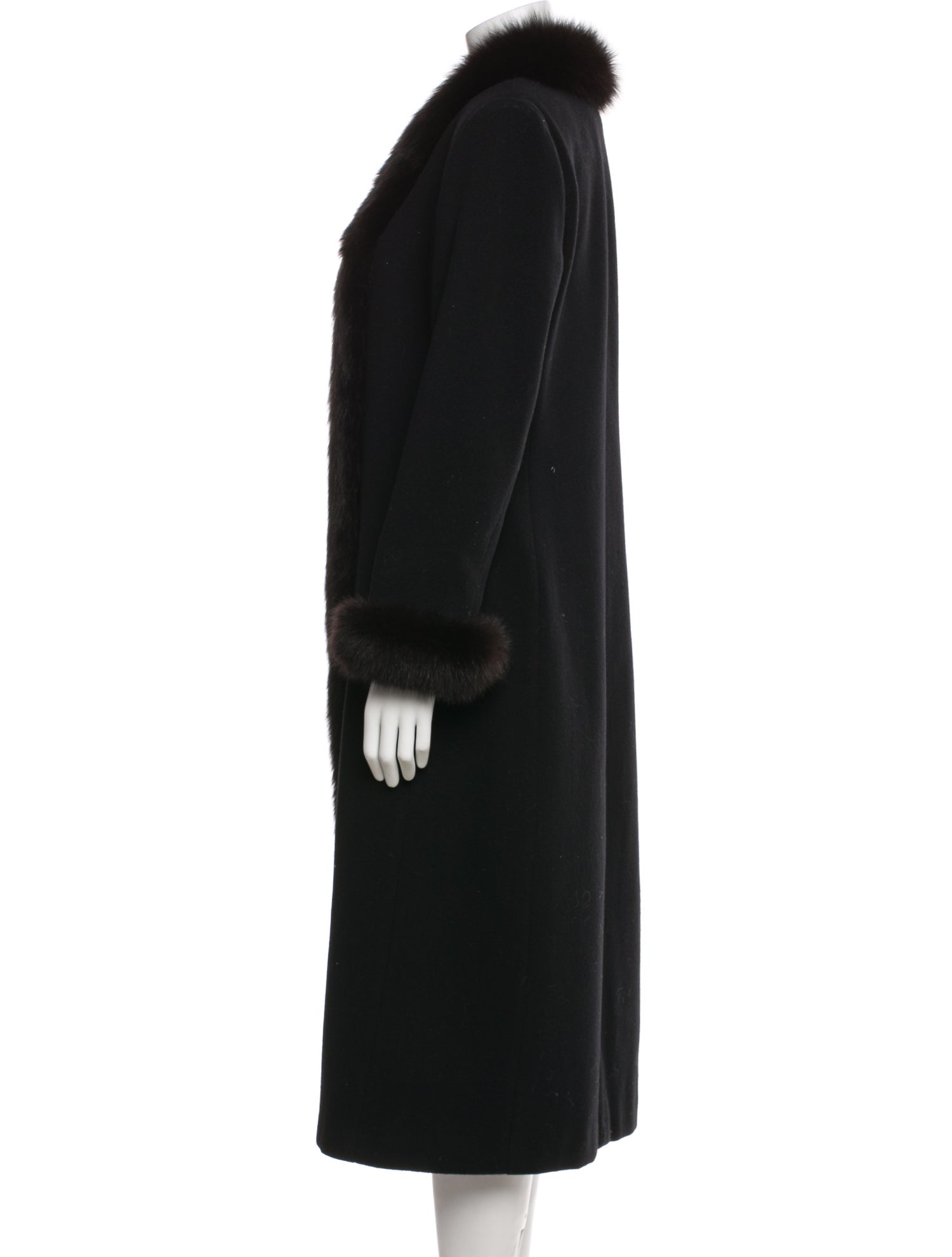 Marvin Richards Lambswool Faux Fur Coat