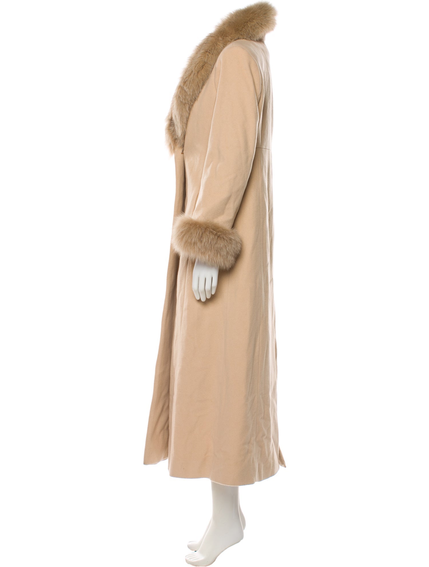 Marvin Richards Wool Faux Fur Coat