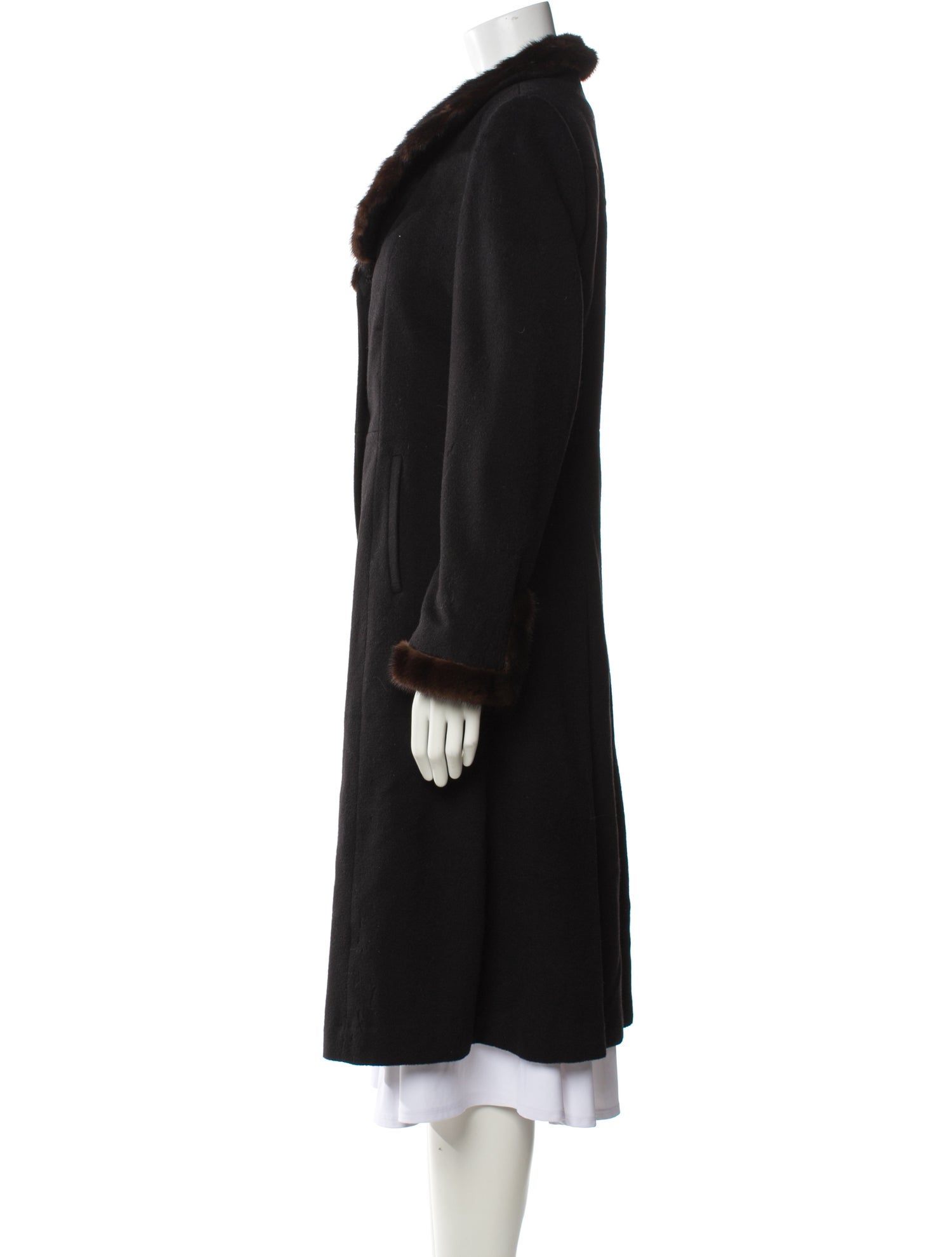Marvin Richards Linen Faux Fur Coat