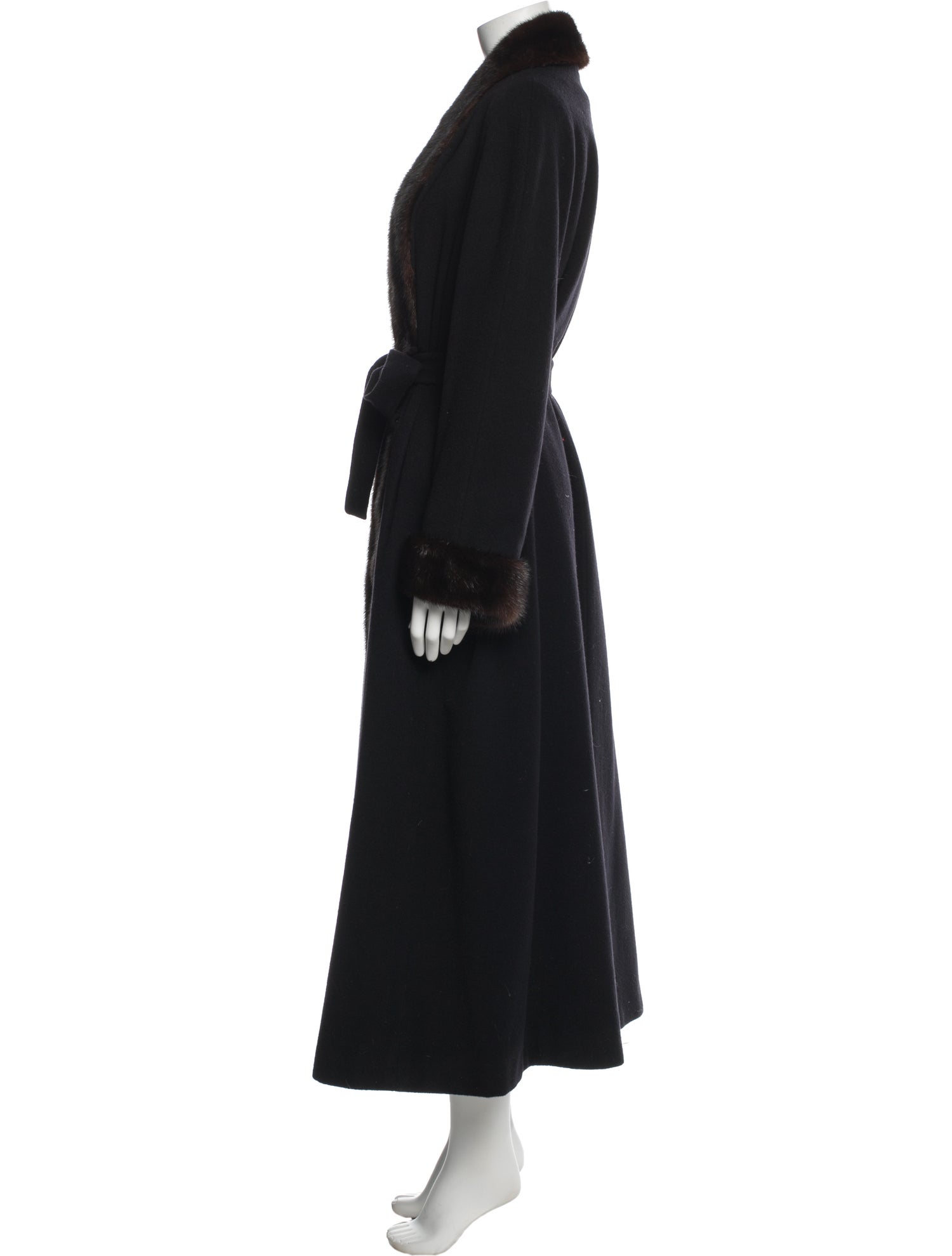 Marvin Richards Wool Faux Fur Coat