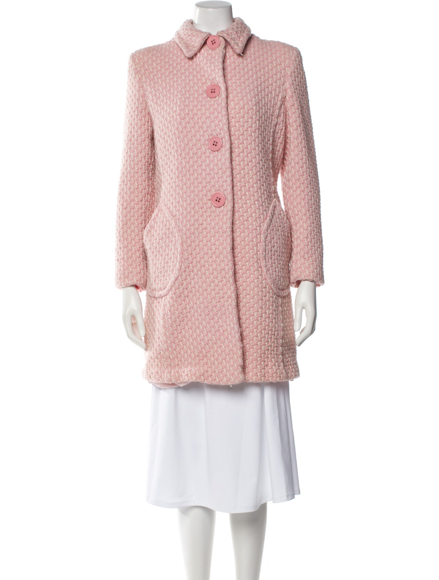Marvin Richards Wool Tweed Pattern Coat