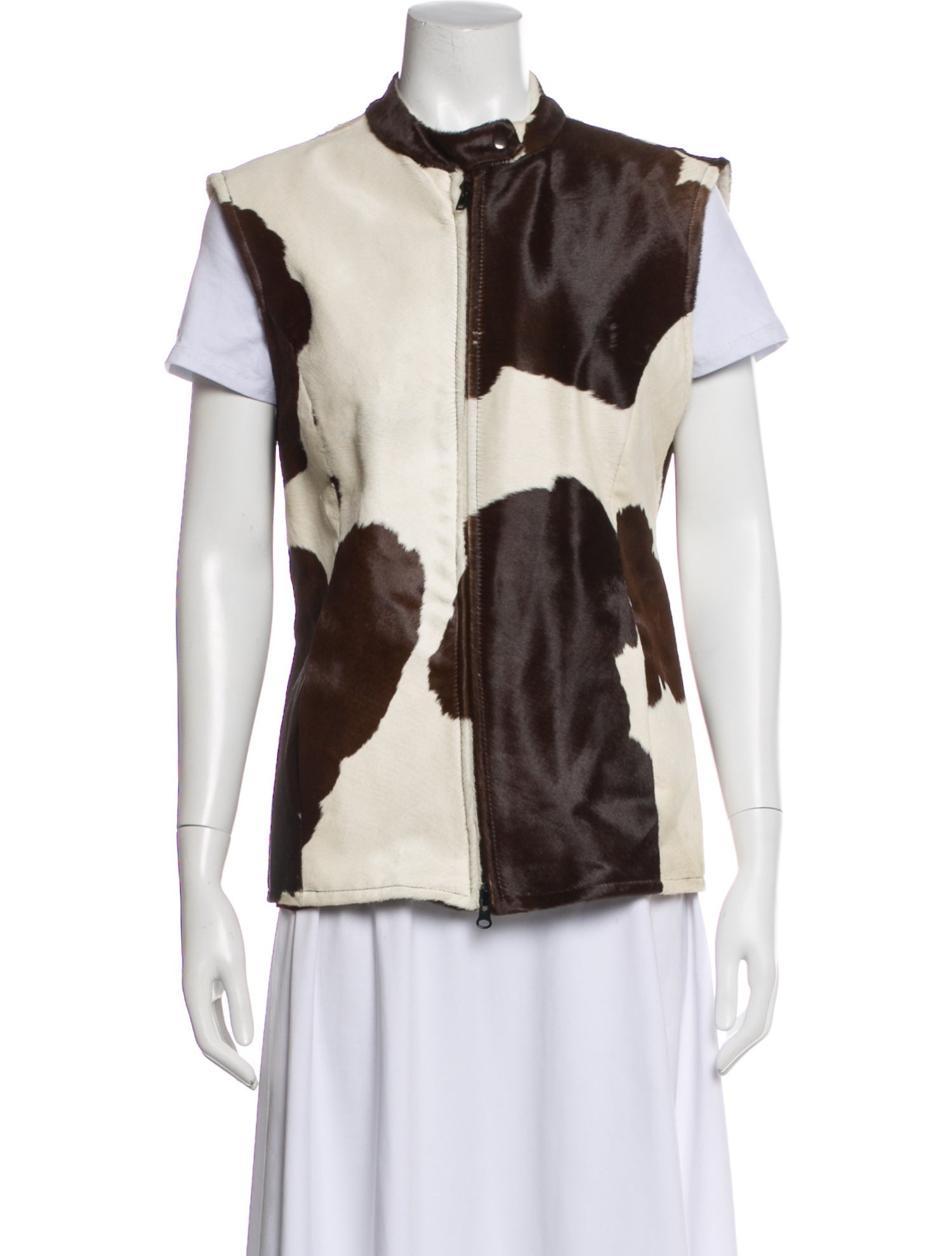 Marvin Richards Ponyhair Printed Vest
