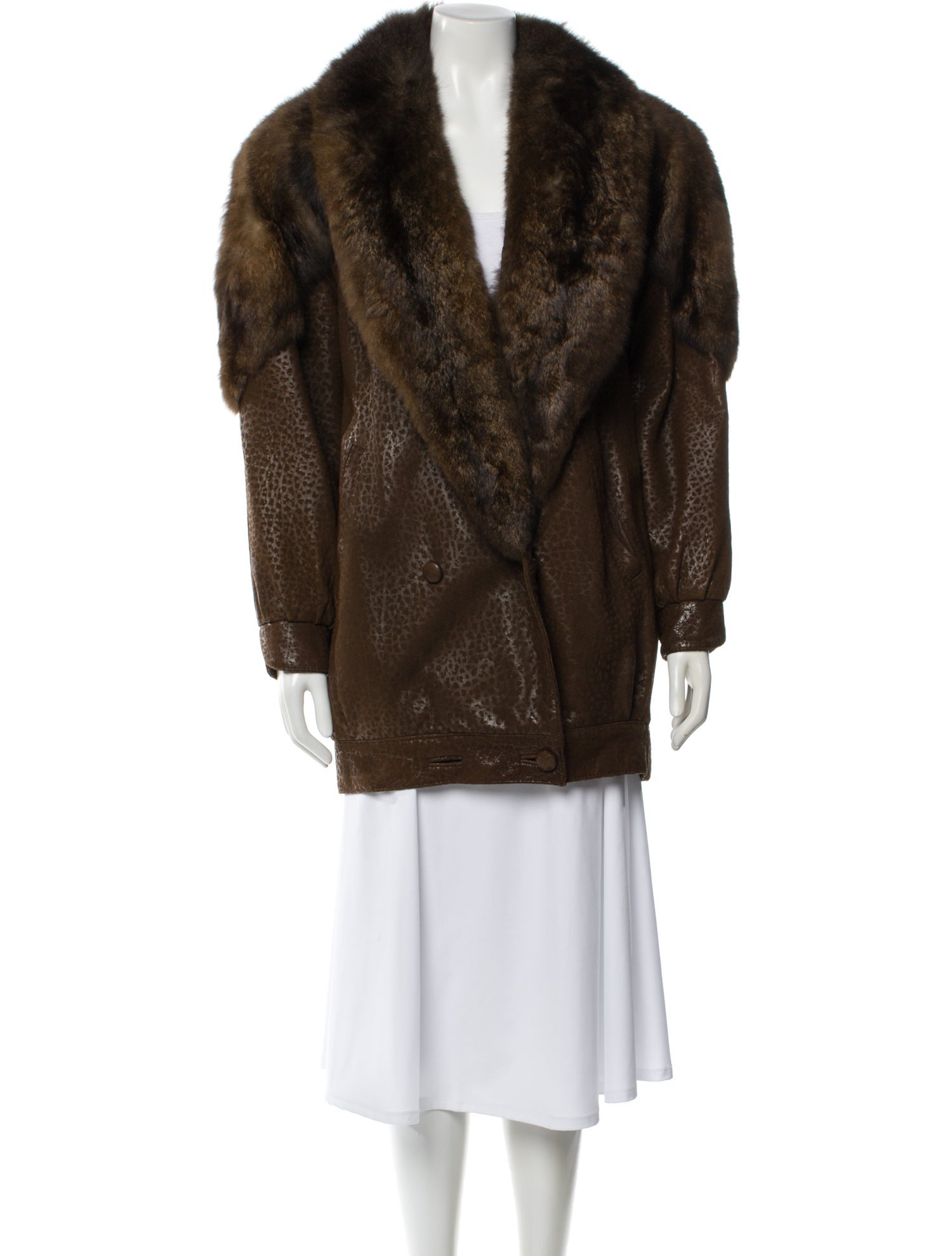 Marvin Richards Faux Fur Coat