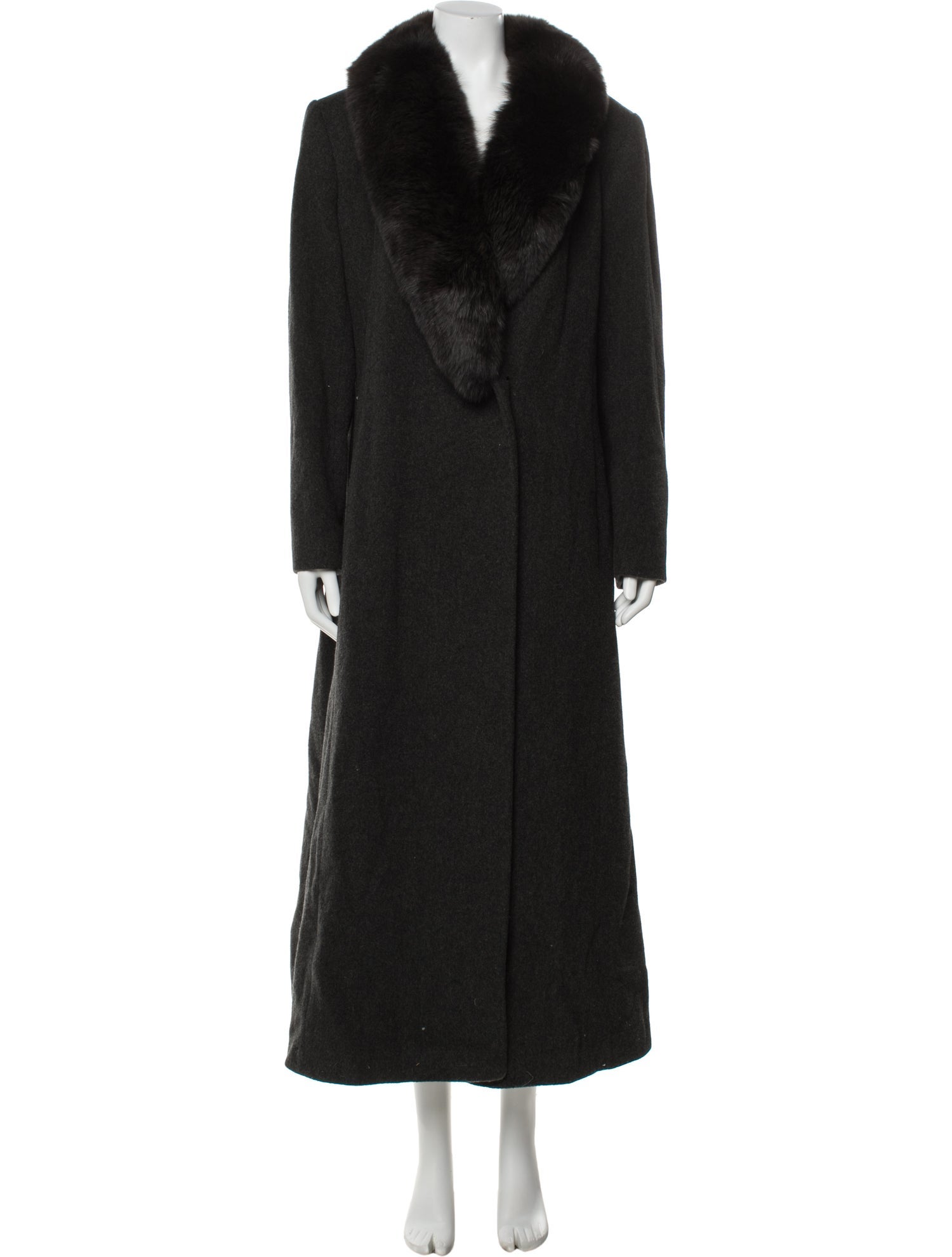 Marvin Richards Wool Faux Fur Coat