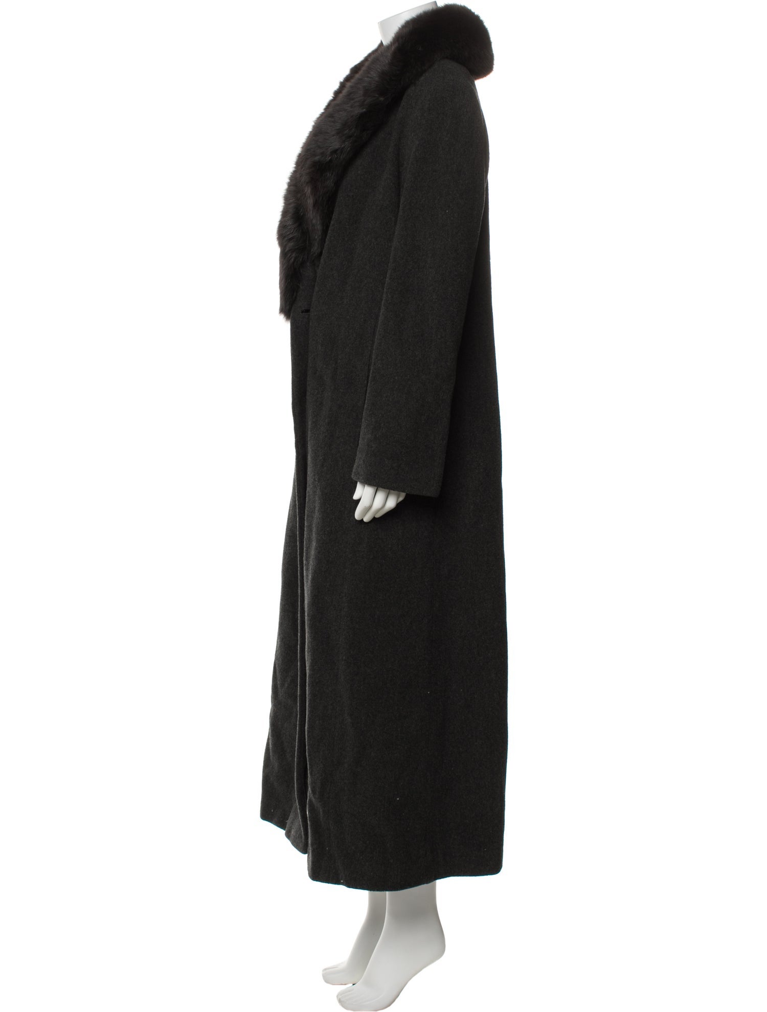 Marvin Richards Wool Faux Fur Coat