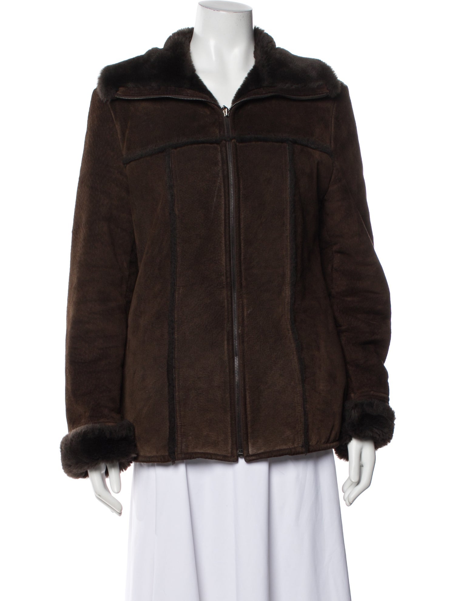 Marvin Richards Leather Faux Fur Coat