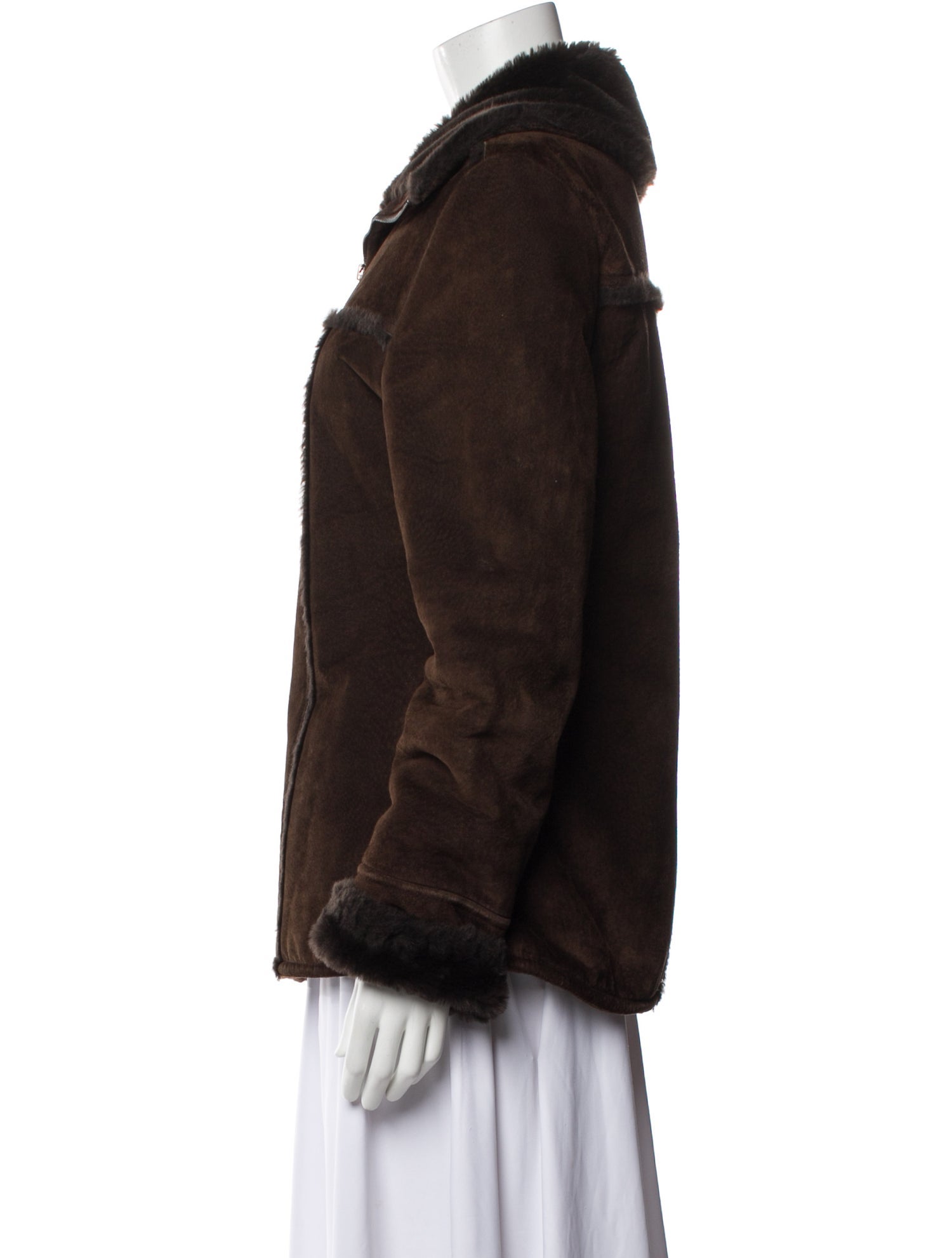 Marvin Richards Leather Faux Fur Coat