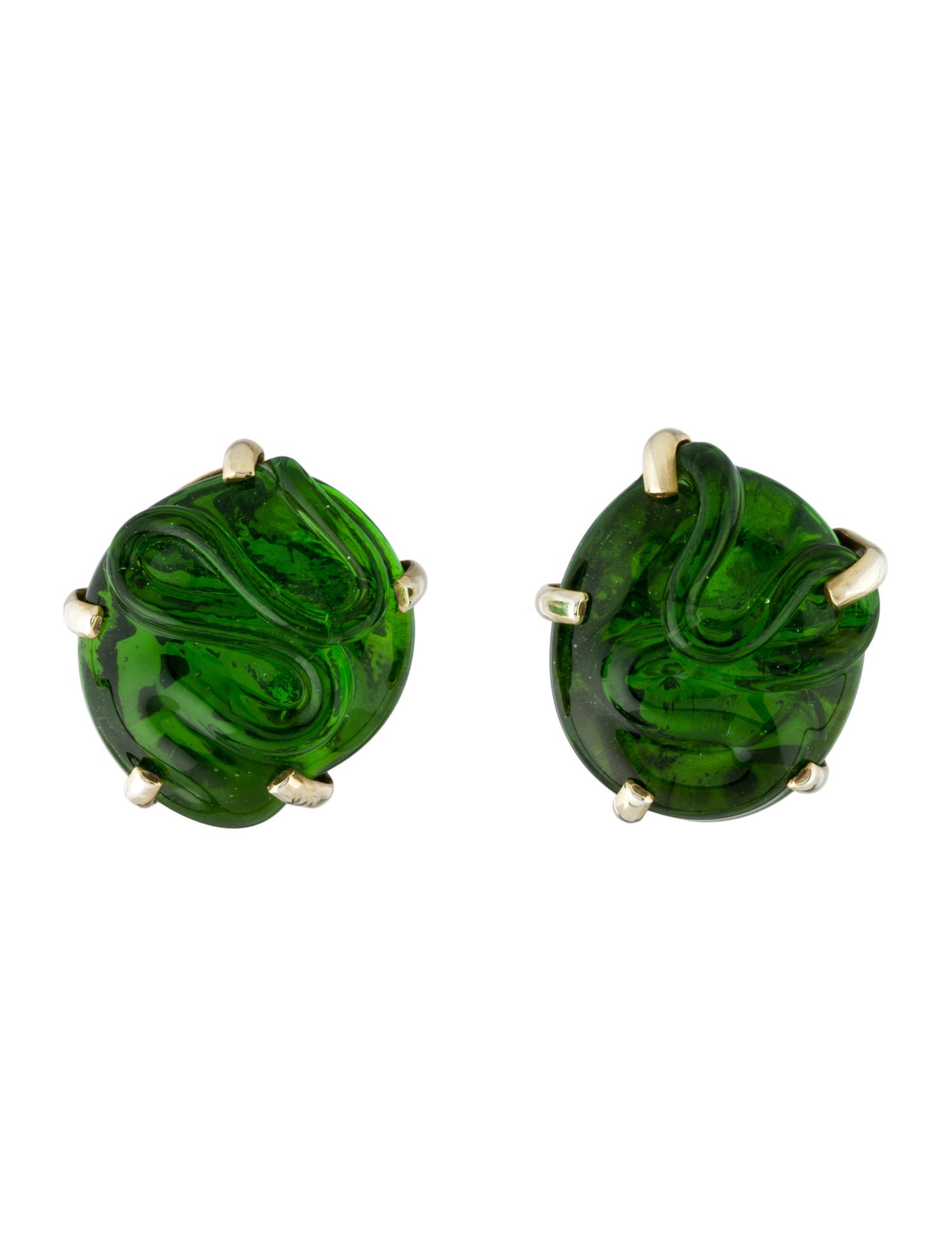 Mariquita Masterson Glass Clip-On Earrings