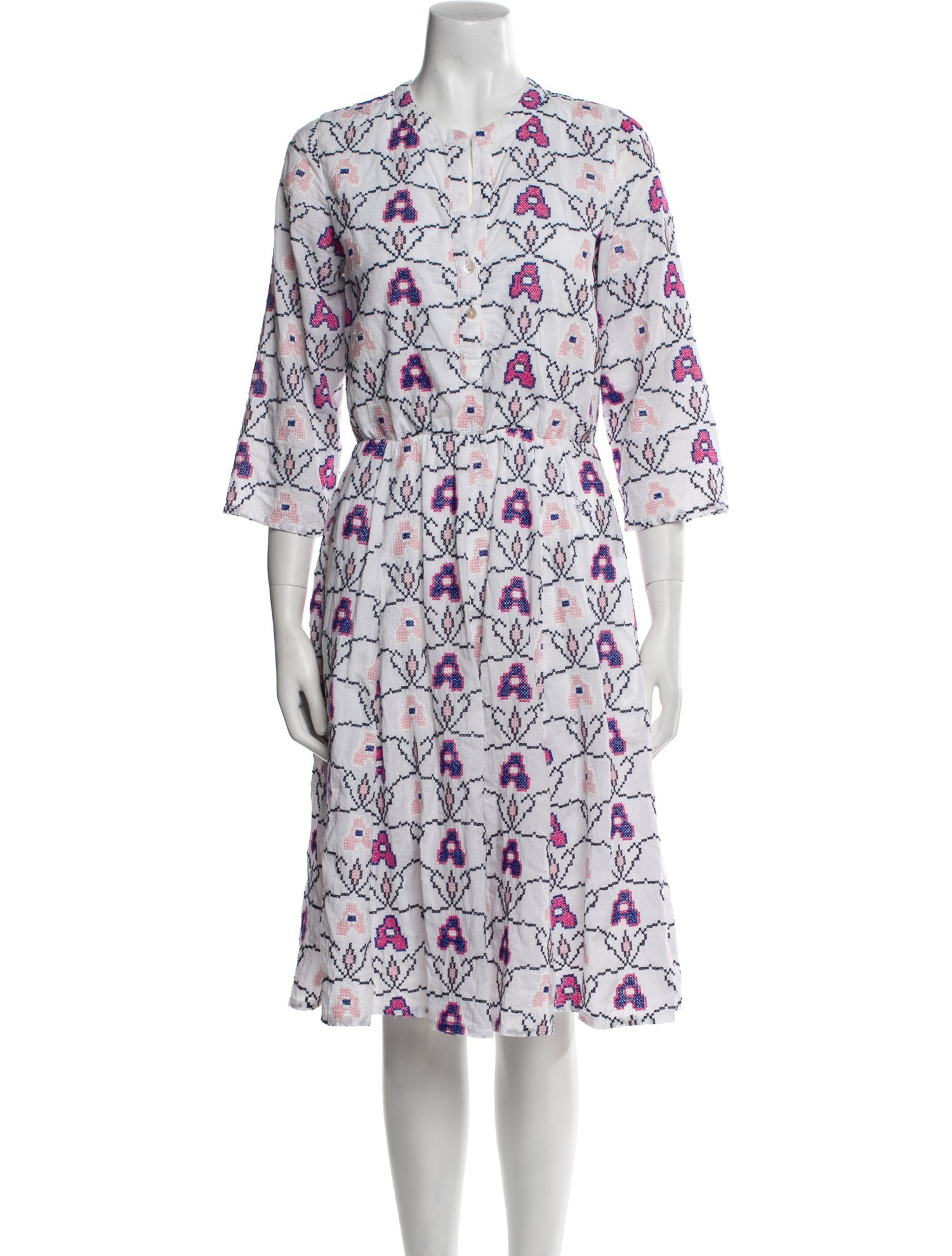 Nimo with Love Printed Knee-Length Dress