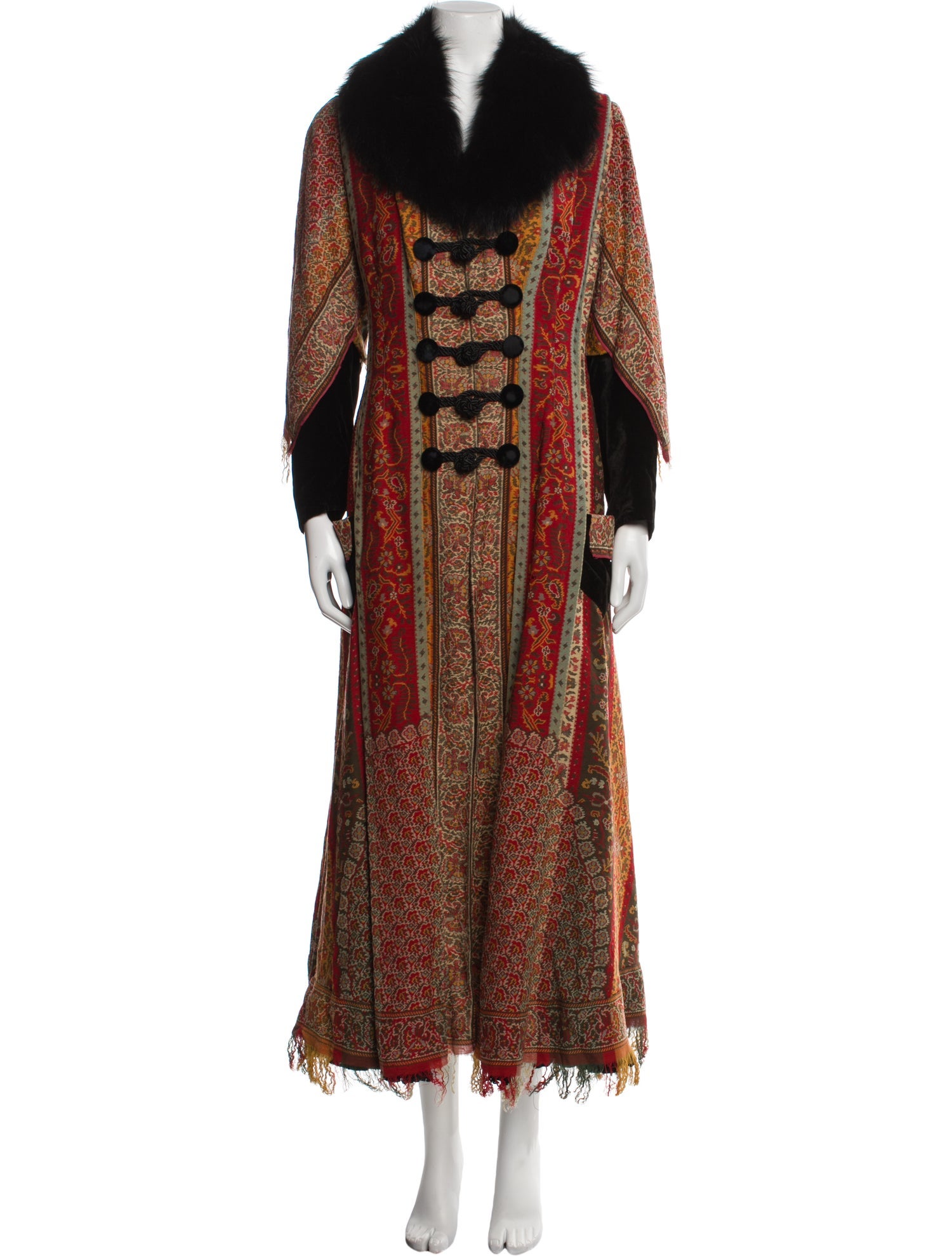 Morphew Vintage Fur-Trimmed Coat