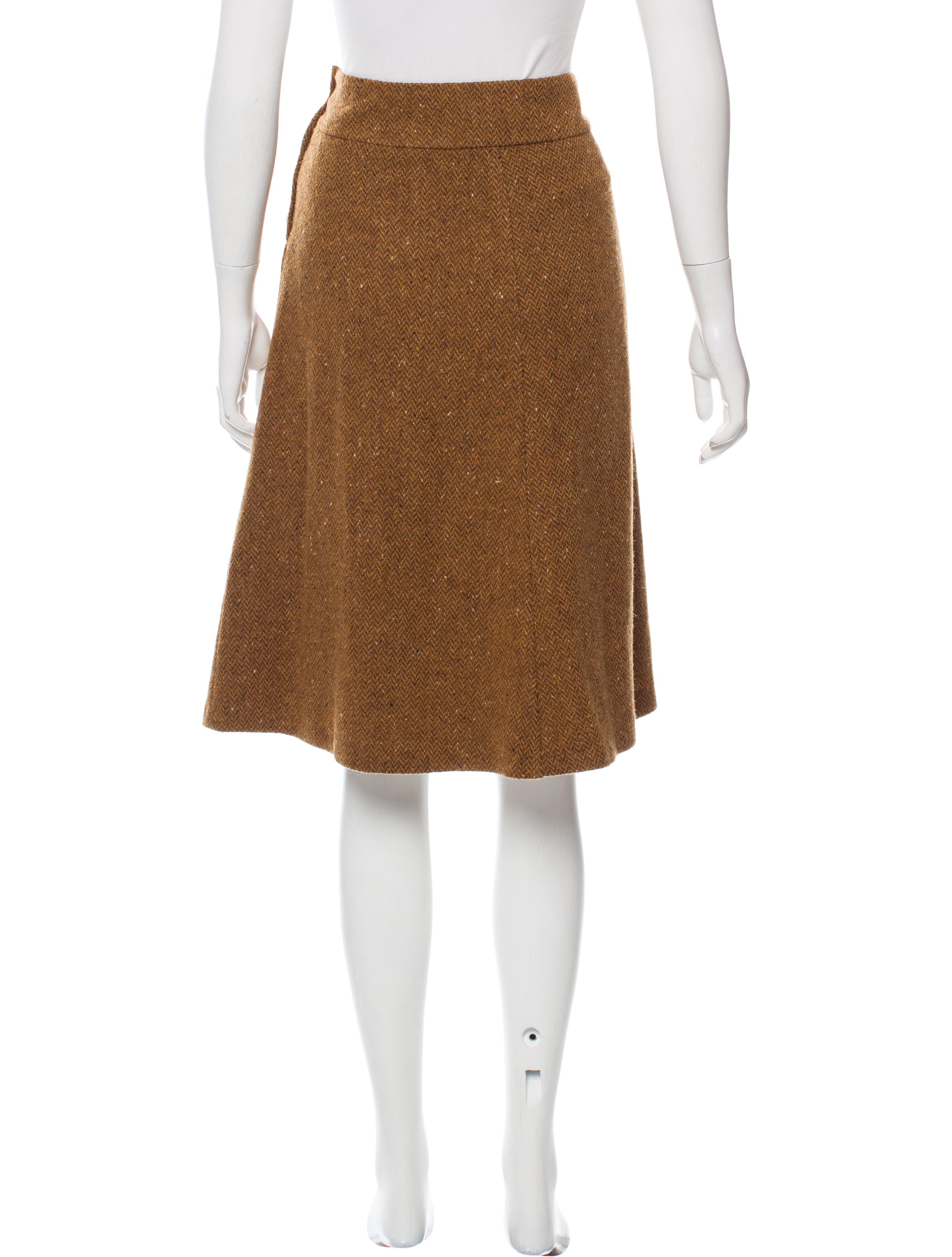 MaxMara Weekend Wool Herringbone Skirt Clothing WMX20202 The RealReal