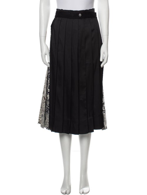 Max Mara Weekend Pleated Accents Midi Length Skirt