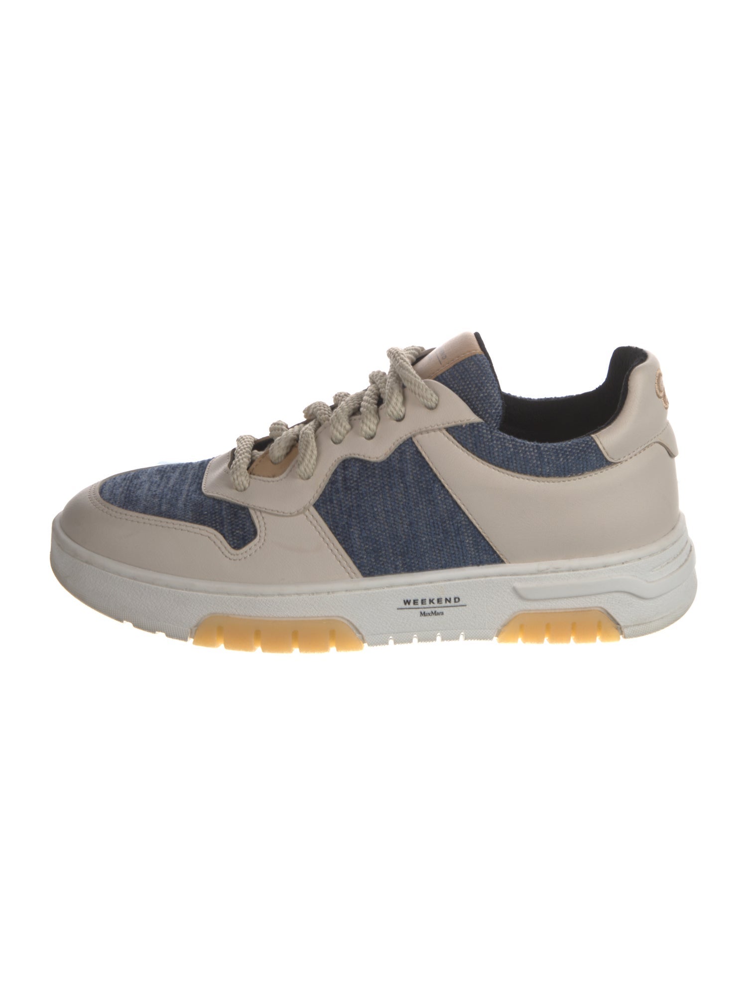 Max Mara Weekend Leather Printed Sneakers