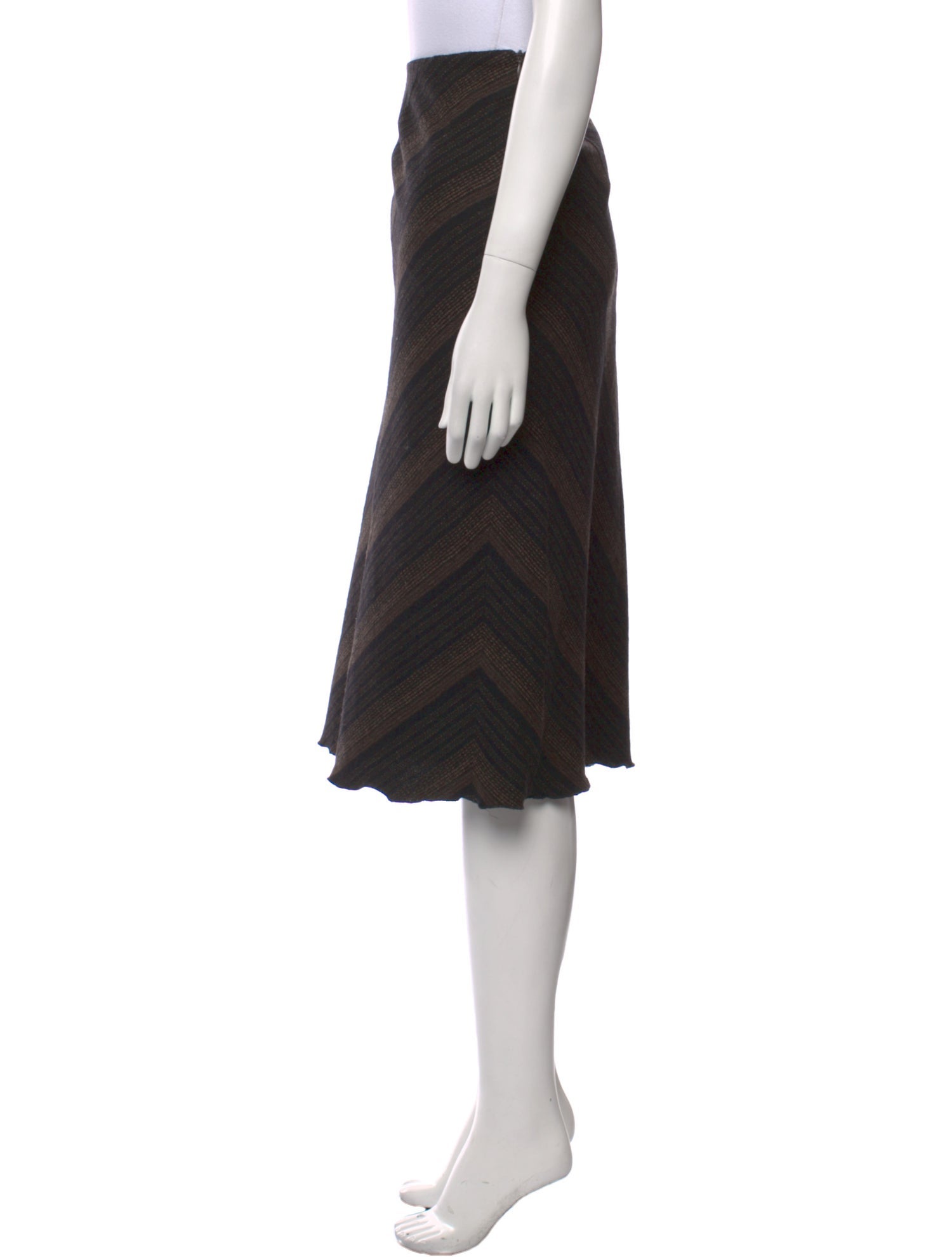 Max Mara Weekend Virgin Wool Knee-Length Skirt