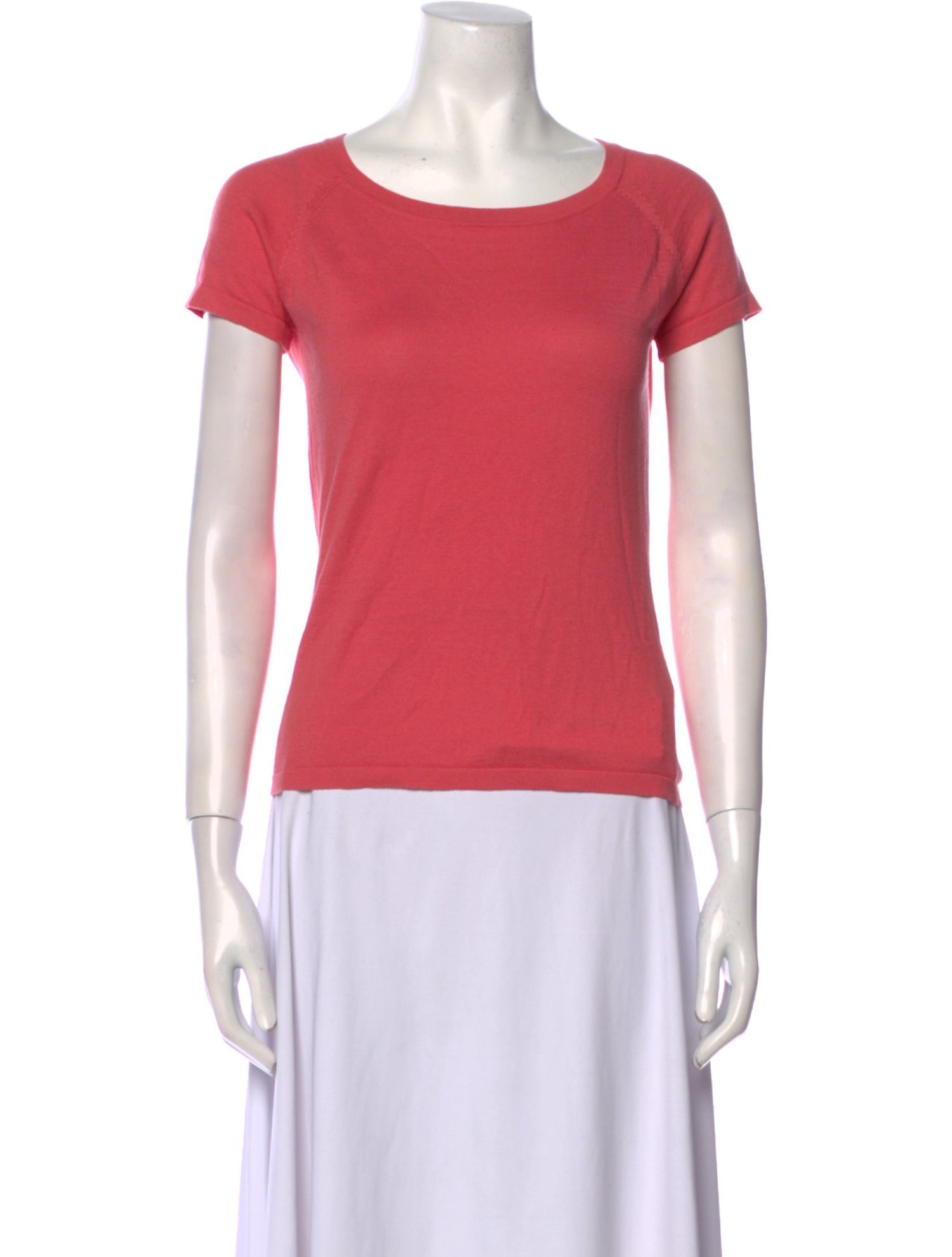 Max Mara Weekend Silk Bateau Neckline T-Shirt
