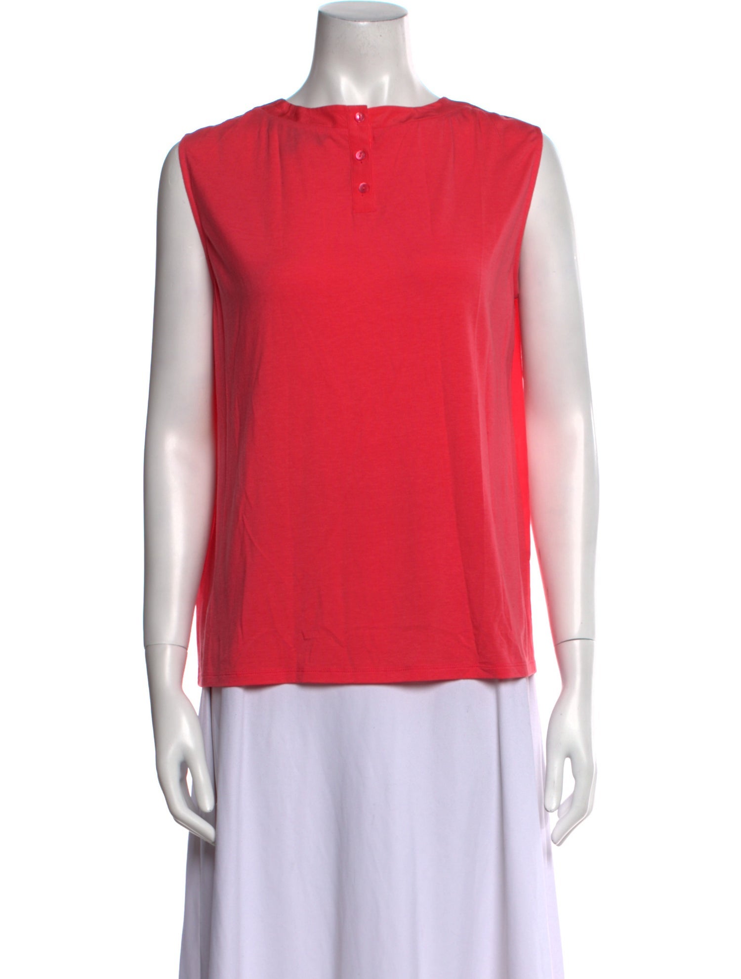 Max Mara Weekend Bateau Neckline Sleeveless Blouse