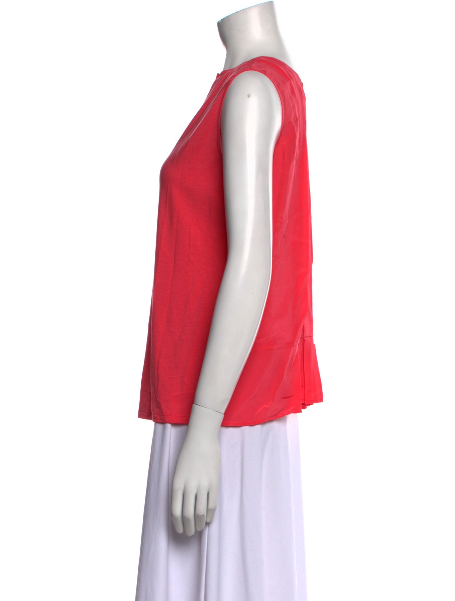 Max Mara Weekend Bateau Neckline Sleeveless Blouse