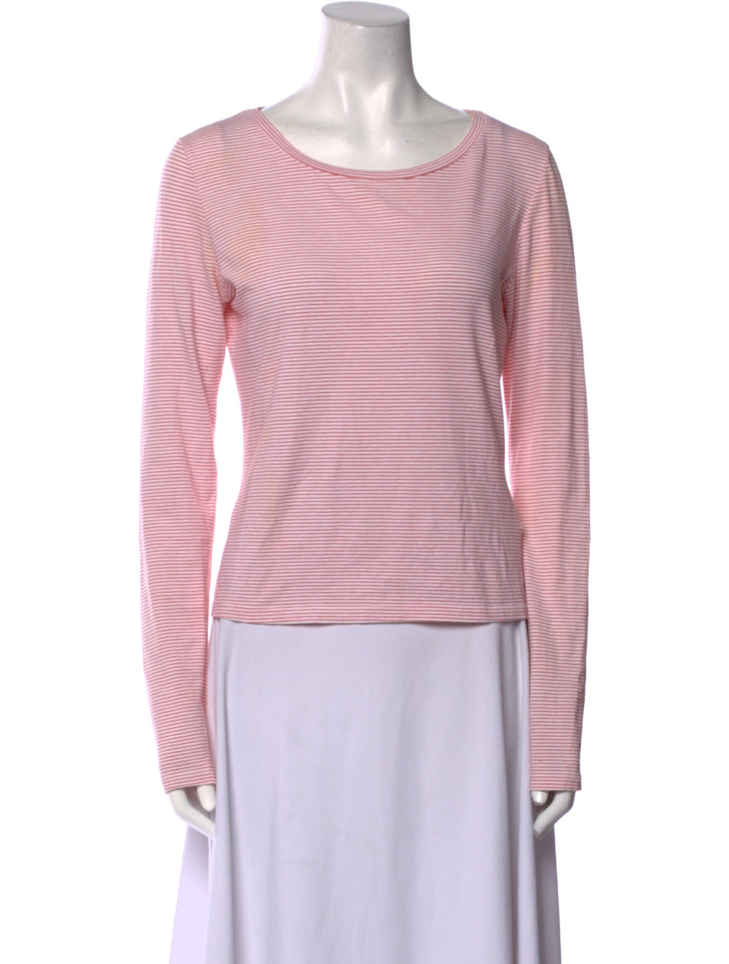 Max Mara Weekend Striped Bateau Neckline Top