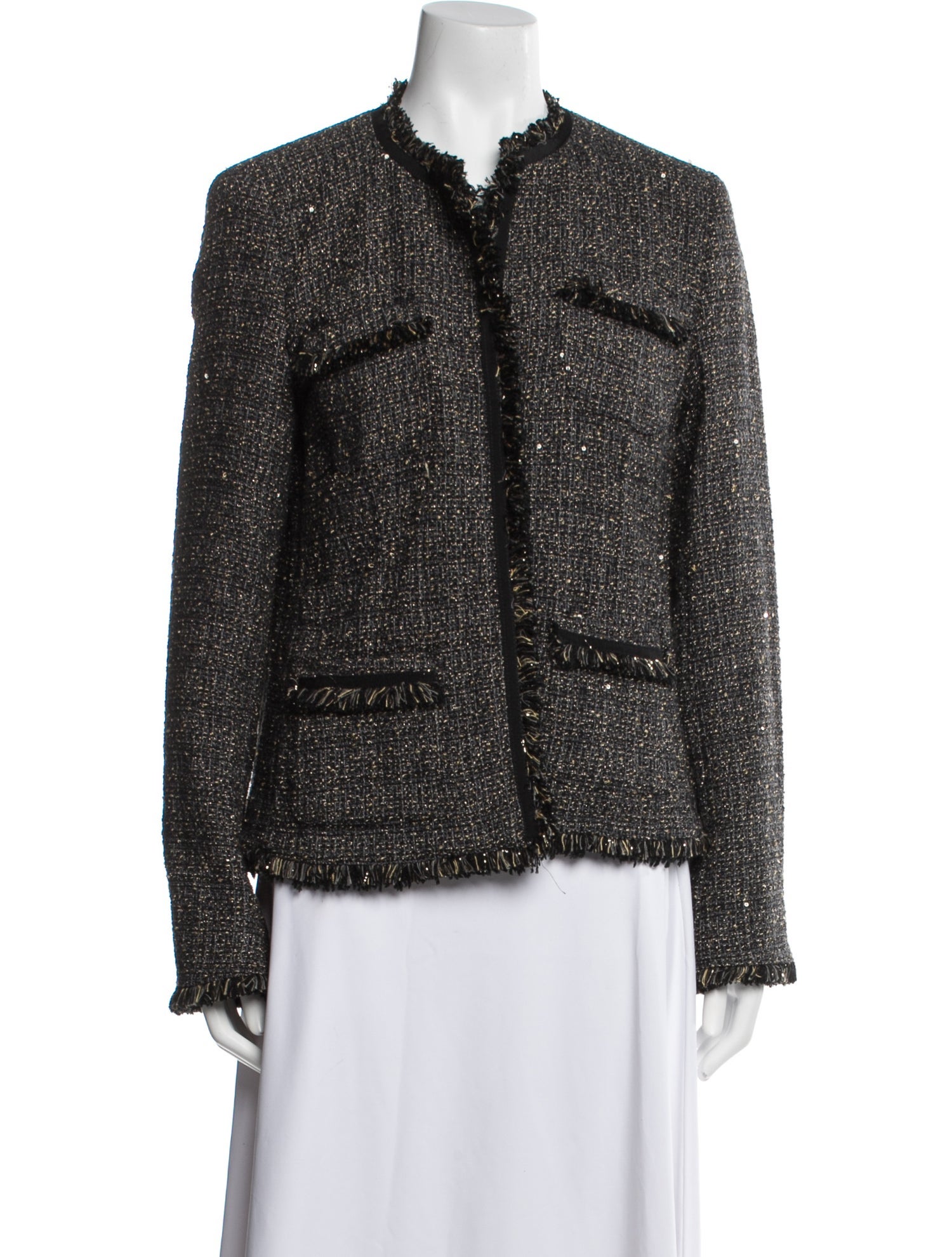 Max Mara Weekend Tweed Pattern Evening Jacket