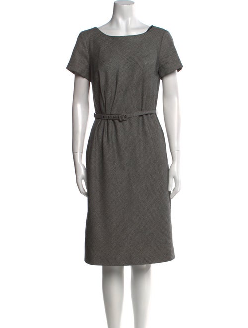 Max Mara Weekend Virgin Wool Midi Length Dress