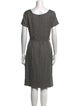 Max Mara Weekend Virgin Wool Midi Length Dress