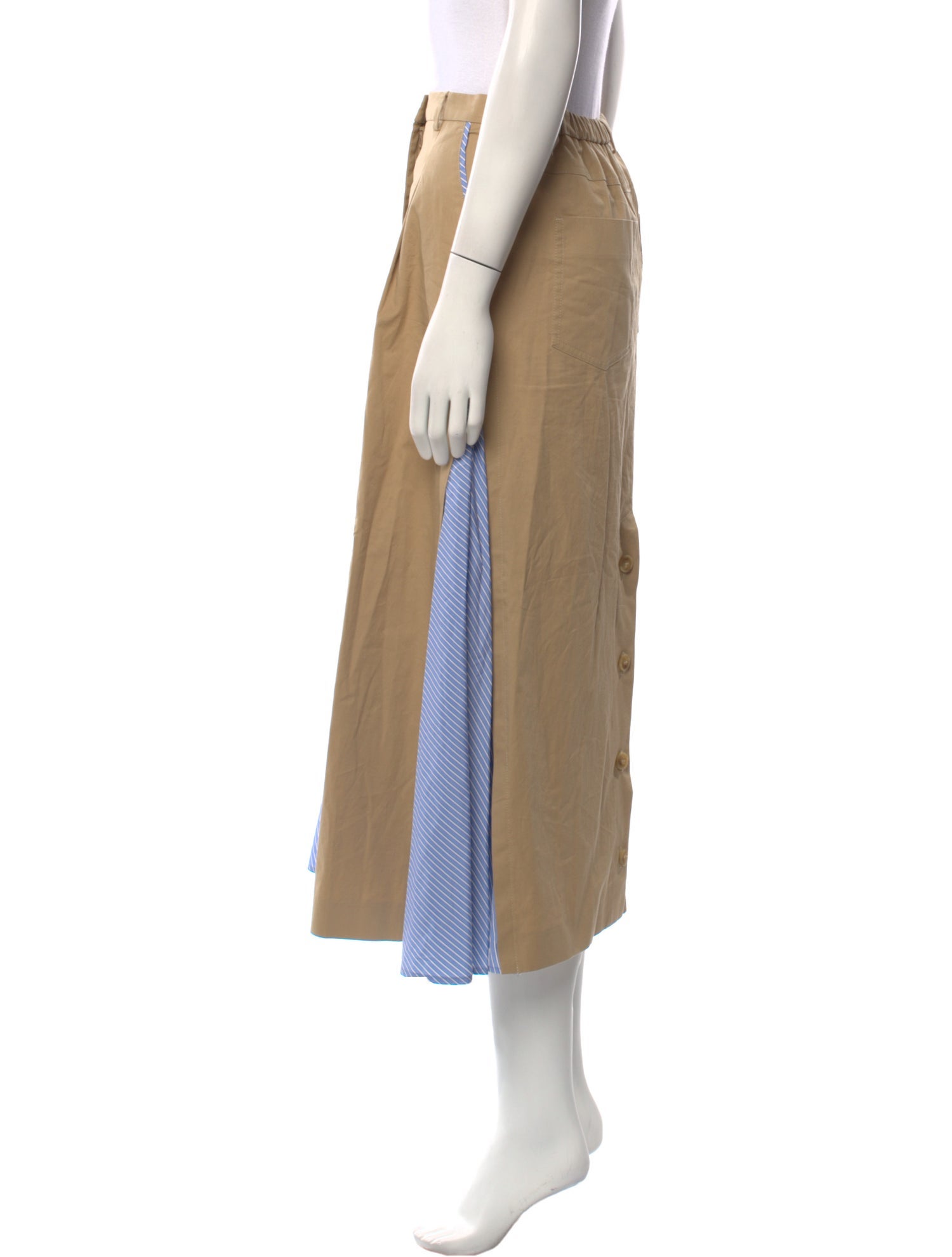 Max Mara Weekend Pleated Accents Midi Length Skirt