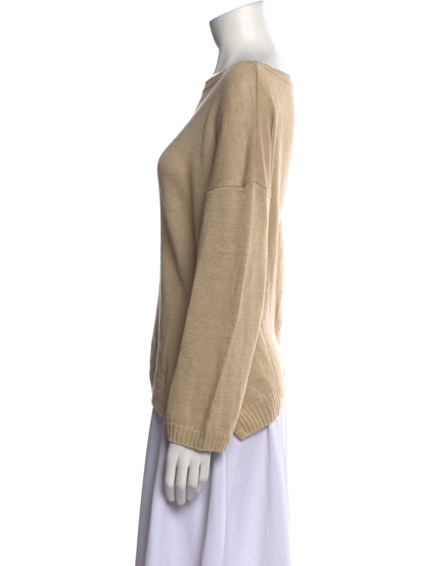 Max Mara Weekend Linen Bateau Neckline Sweater