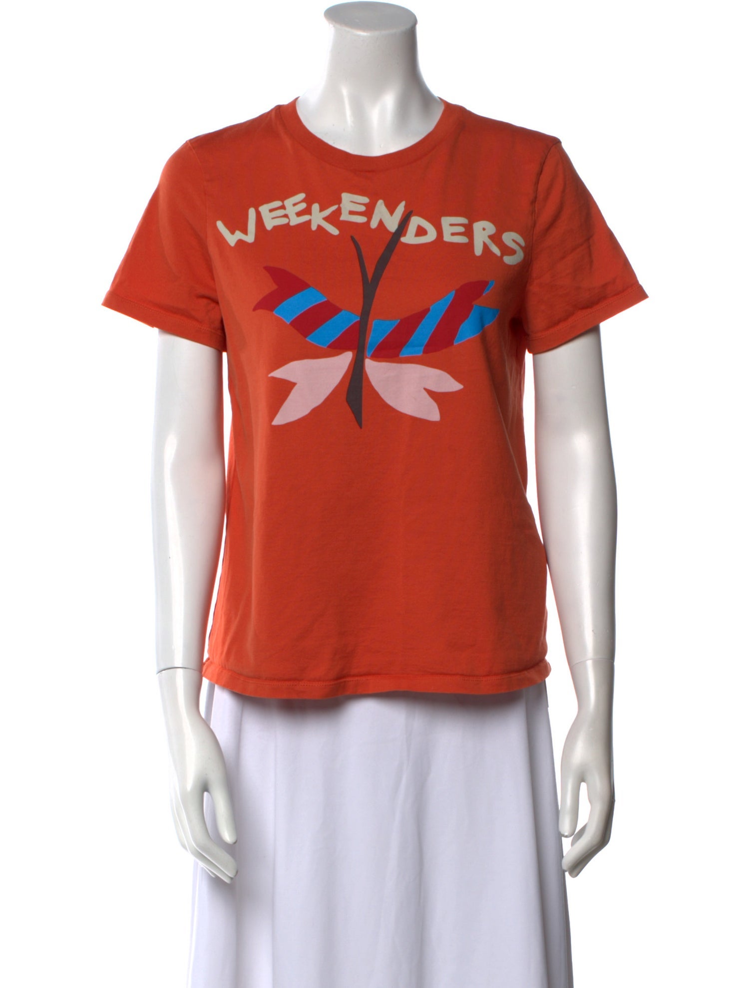 Max Mara Weekend Graphic Print Crew Neck T-Shirt