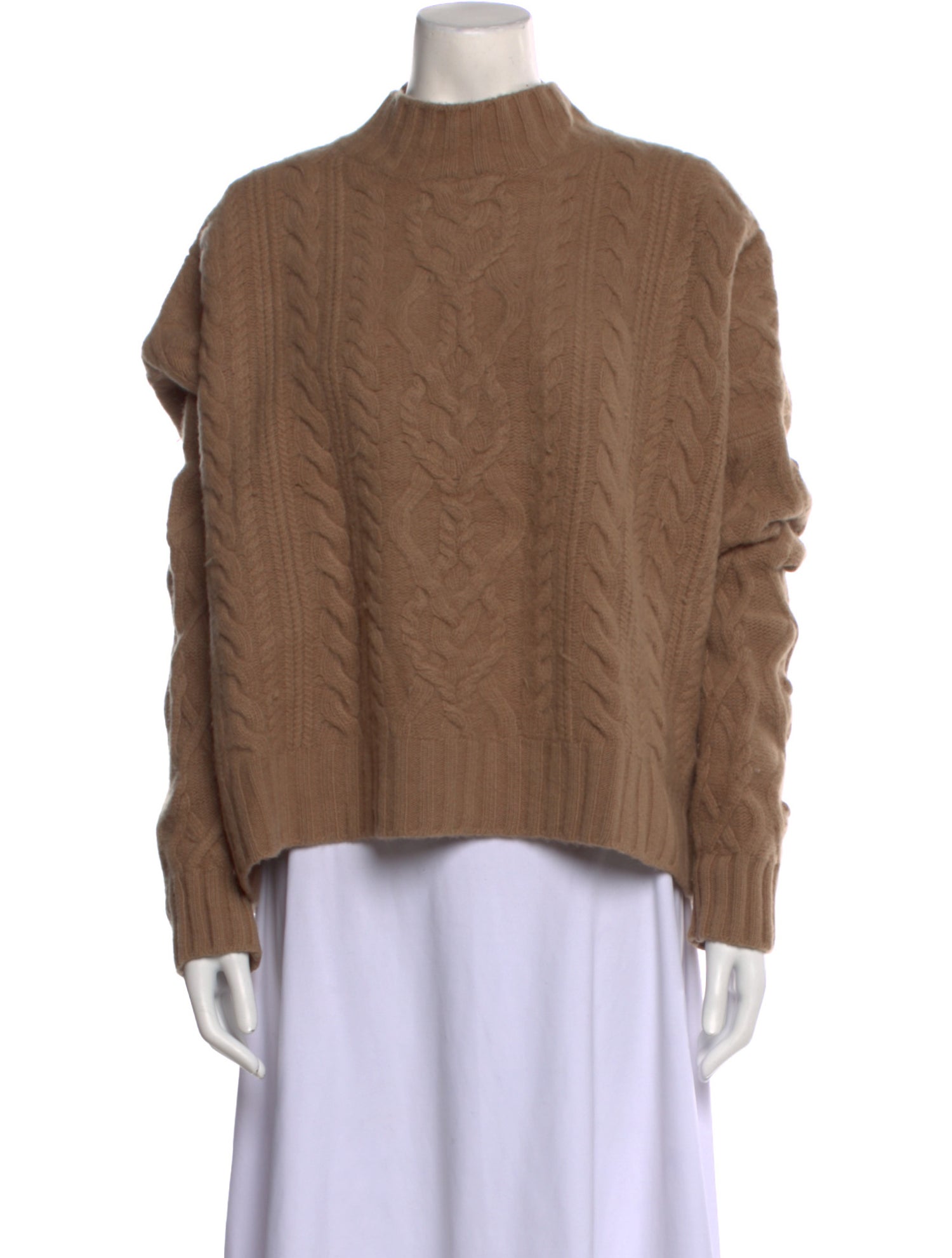 Max Mara Weekend Virgin Wool Mock Neck Sweater