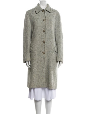 Max Mara Weekend Virgin Wool Tweed Pattern Coat